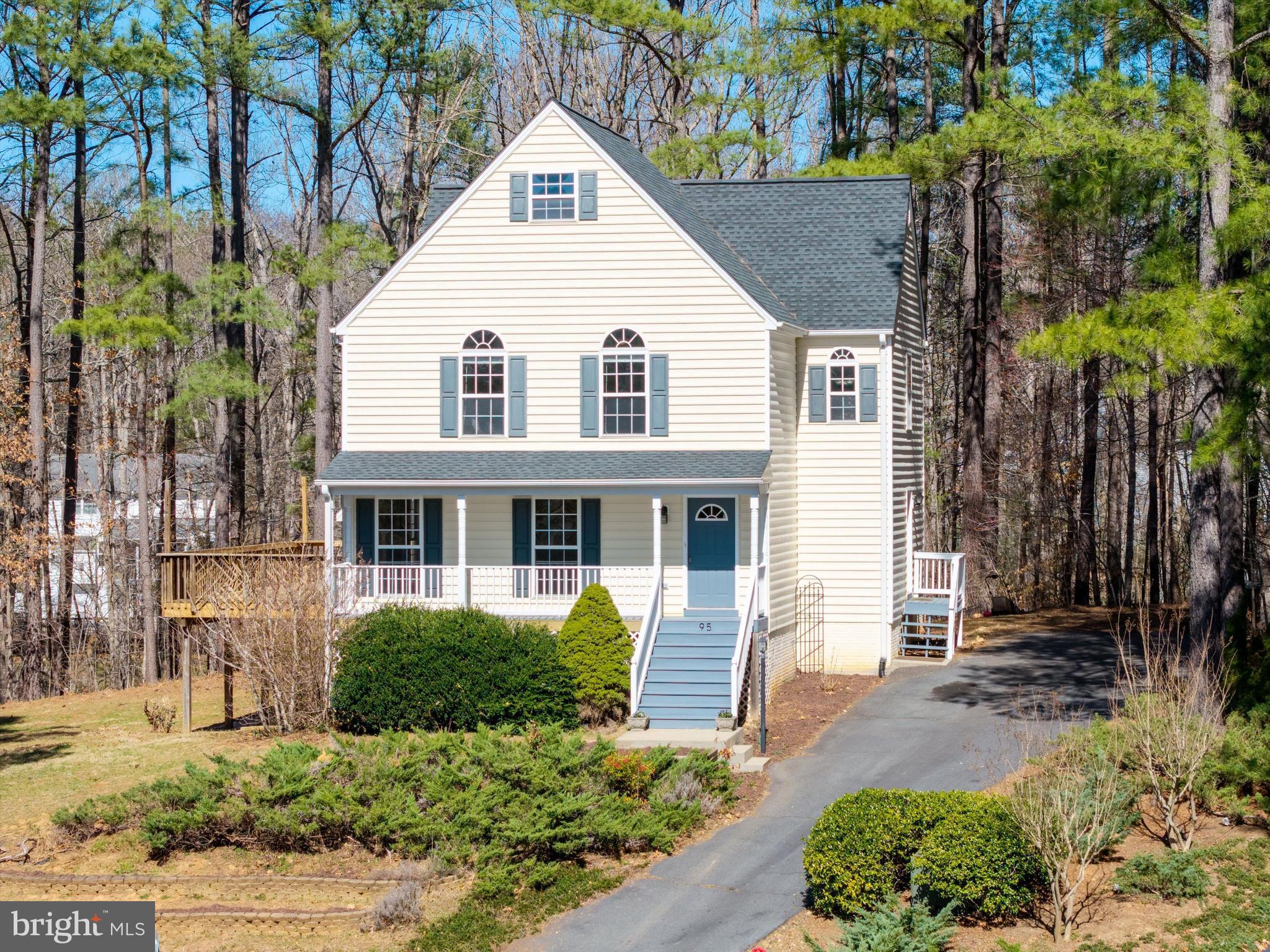 Perched on 1.32 acres in a peaceful cul-de-sac of Preddy Creek sits this charming 3-bedroom, 2.5-bath, 3-level colonial home, offering the perfect blend of comfort, style, and functionality. 
On the main level, refinished classic hardwood flooring, a pellet stove in the living room, and a one-half bath. The kitchen offers white cabinets, granite countertops, stainless steel appliances, an island, a pantry, and substantial room for entertaining, with an exterior door to the BIG 640 sq ft of wrap-around deck! The laundry room is on the main level with a laundry basin.
The upper level has new carpeting, and the primary bath has been renovated with a "comfort height" cabinet with dual sinks and a tiled walk-in shower.  The hall bath has a tub. All 3 bedrooms have spacious closets.
 The partially finished walk-out basement has a family room, an additional storage room, and a framed rough-in full bathroom for an additional bath.
Step outside to enjoy the expansive rear deck, lower-level patio, and space for a vegetable garden.
the house is all electric with dual-zoned heat pumps (1 unit replaced in 2021), and a 30-year roof (installed in 2020). This home offers long-term peace of mind, a tranquil setting with easy access to everything you need. The community of Preddy Creek is Homeowners Association Free!  Conveniently located near shopping, schools, and Preddy Creek Trail Park.
