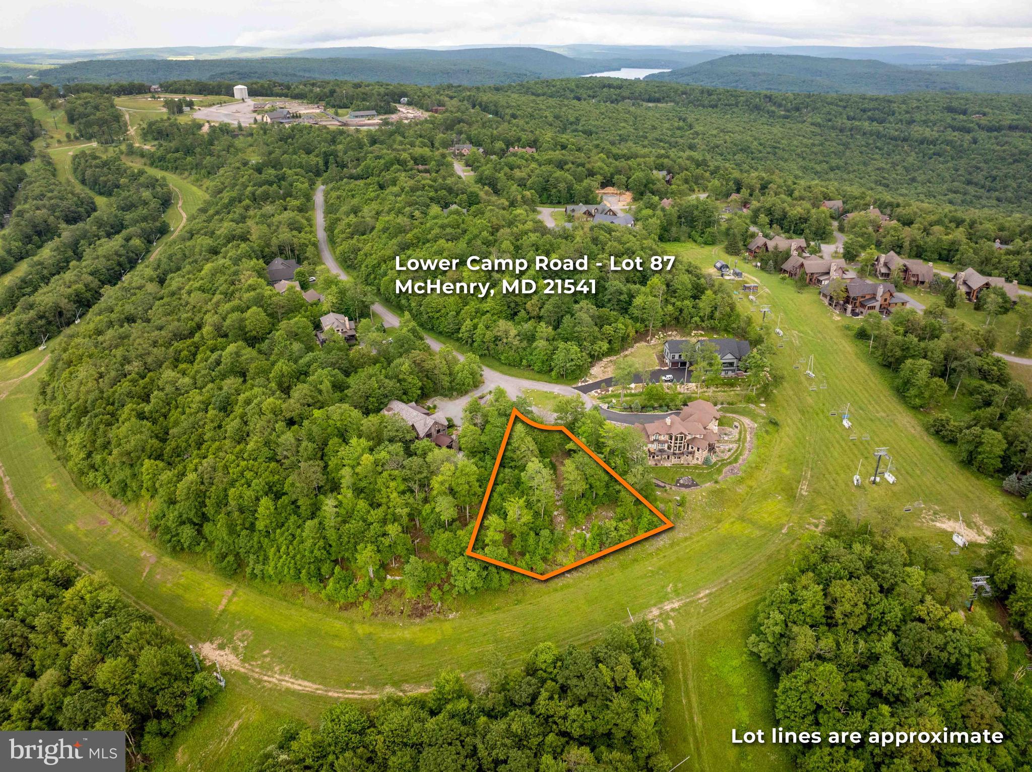 Rare opportunity to own one of the premier ski-in/ski-out homesites on Wisp Mountain! Perfectly positioned at the end of a quiet cul-de-sac, this west-facing lot offers breathtaking, year-round panoramic mountain views and unforgettable sunsets. Enjoy direct access to both beginner and advanced ski trails right from your property. Public water, sewer, and electric are available, making it ready to build your dream mountain retreat. Located just minutes from Deep Creek Lake, whitewater rafting, kayaking, hiking, and the renowned Hale Irwin-designed Lodestone Golf Course, this exceptional homesite offers the perfect blend of adventure, recreation, and mountain serenity.