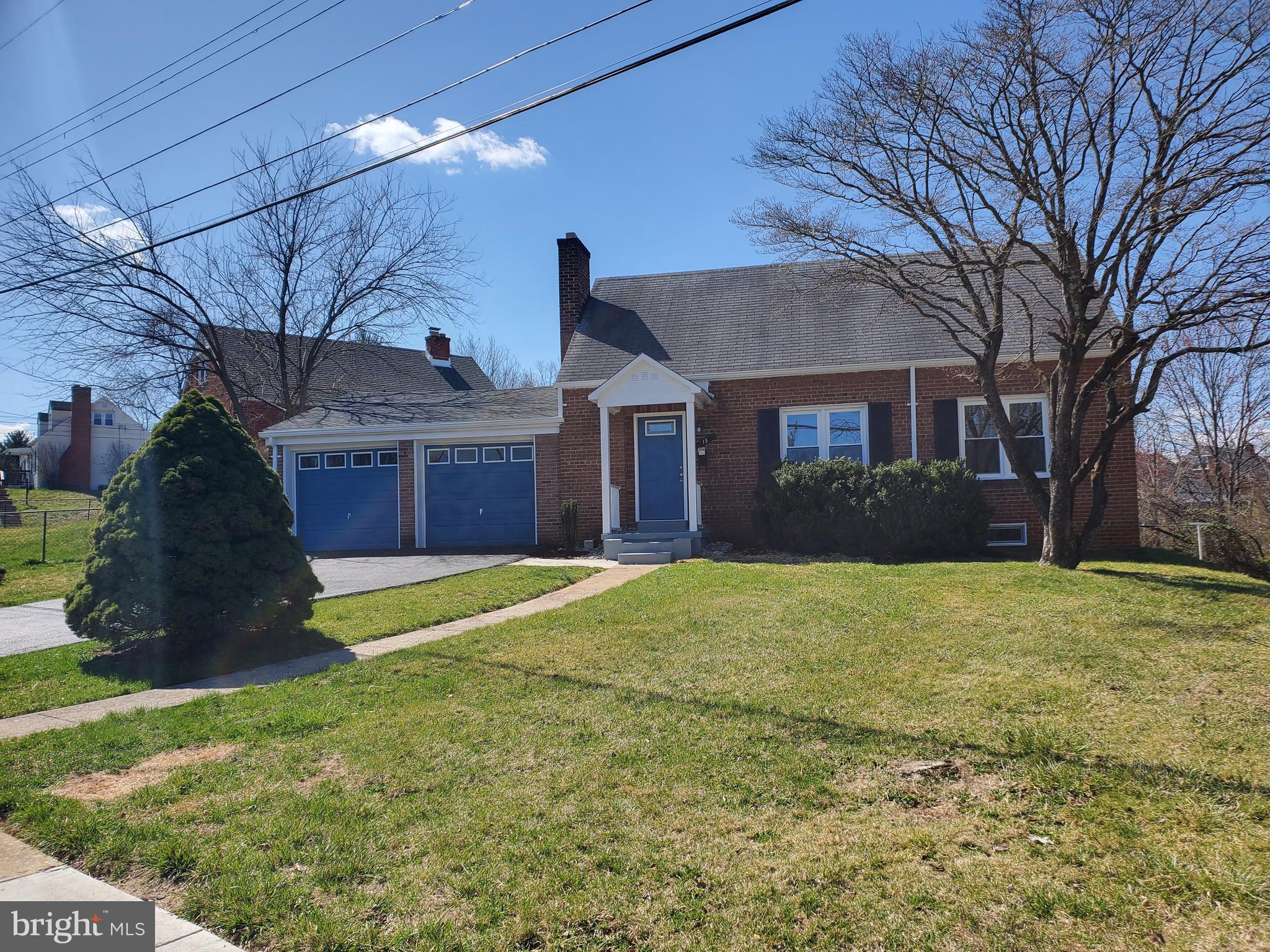 Beautiful Cape Cod with  3 Bedrooms, 2 Bathrooms with large driveway and 2 car garage located in Town of Front Royal, Virginia.  Quaint neighborhood in ideal location for utilizing sidewalks to Main Street or elementary school.  Hardwood floors through out, full unfinished basement with washer and dryer, central AC/forced air heat, ceiling fans and wood burning fireplace.  New energy efficient windows, and other updates including driveway in 2025.  Covered back porch for outside entertaining.  Excellent opportunity for 1st time Buyers or growing Family's to call this HOME.  Call your local Realtor and schedule your showing today.