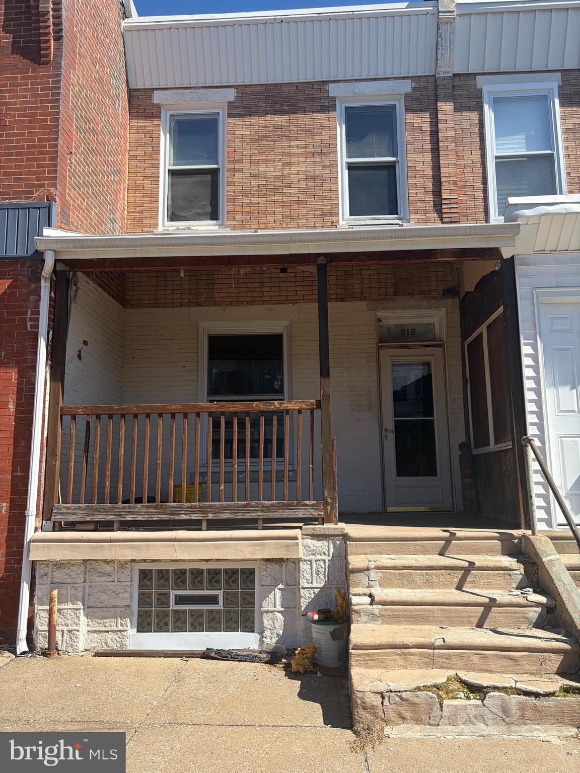 Back to Active!!!! Investor Special!!! 
Opportunity awaits with this property being sold strictly AS-IS. The home is in need of major renovations and will require a full clean-out, which the seller will not complete. This is a cash or rehab loan opportunity ideal for investors, contractors, or buyers looking to bring their vision to life. The property offers strong potential for renovation and value-add. Buyer is responsible for all inspections, certifications, licenses, and permits. Seller will make no repairs or concessions.

Welcome to 519 N 64th St. This 3-bed, 1.5 bath townhouse, located in West Philadelphia's Haddington section, presents a great value-add opportunity for investors or buyers looking for a rehab opportunity. The property offers a functional layout with generously sized living areas and bedrooms, making it a great canvas to enhance usability, rental income, or resale value. The house also has an unfinished basement that can be turned into an additional living space.