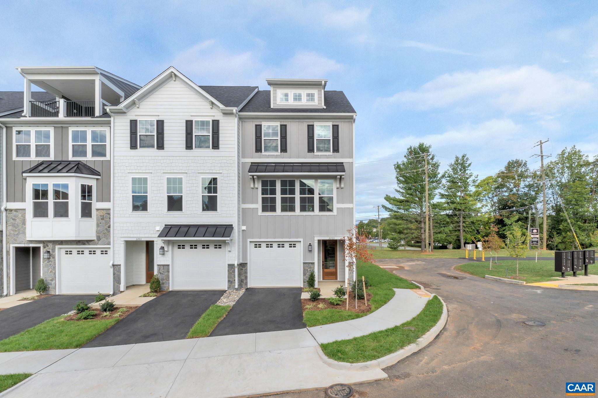 Move in today!  Proffit Terrace is a new community located near Charlottesville airport, NGIC/DIA, grocery stores, schools, and restaurants on Route 29 North. This earth-friendly, farmhouse-style End Unit townhome will undoubtedly wow you. From the fresh architecture featuring real stone, to the generously sized kitchen and walk-in pantry offering both ample storage + prep space, you?ll be ready to call the Poplar in Proffit Terrace your new home. The first floor offers a finished lower level bedroom and full bathroom perfect for guests! Thoughtful and quality included features throughout, including a 1-car attached garage, oak stairs, solid core doors, wood shelving, upgraded trim, 95% efficient gas furnace, the list goes on. Photos are of actual home.,Granite Counter,Maple Cabinets,Painted Cabinets,White Cabinets