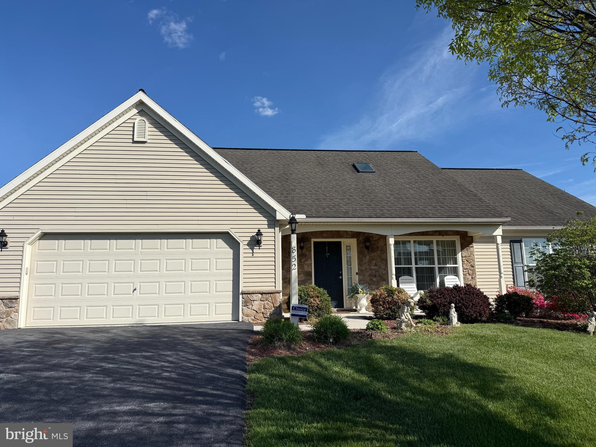 Welcome to 852 Walnut Crest Drive in the popular Briar Lake community for 55 plus! This inviting and well-maintained home offers comfort with timeless style, offering bright open living spaces perfect for everyday living.  Step inside to find a light filled interior featuring spacious living areas, kitchen, and bedrooms.  The kitchen offers ample cabinetry, workspace, pantry, and a breakfast bar.  All stainless-steel appliances to be included. This is a very functional kitchen for both cooking and gathering.  Enjoy the comfortable and spacious bedrooms with ample closet space along with well-appointed bathrooms for convenience and relaxation.  There is a large primary suite with a walk-in closet and a primary bathroom.  There is also an upper level that has been finished into a possible fourth bedroom with closet, an office space, flex space, "man cave", craft room or if needed more storage space. This home's layout provides flexibility for today's lifestyle, whether you need space to work from home, host guests, or simply unwind. 
Outside, the property offers a peaceful setting with room to relax or entertain on the patio.  The neighborhood offers a sense of community along with a party room, lake with access, walking paths etc.  Close to local dining, shopping, and major routes.  Do not miss the opportunity to own this move-in-ready gem in Briar Lake, Lebanon PA!