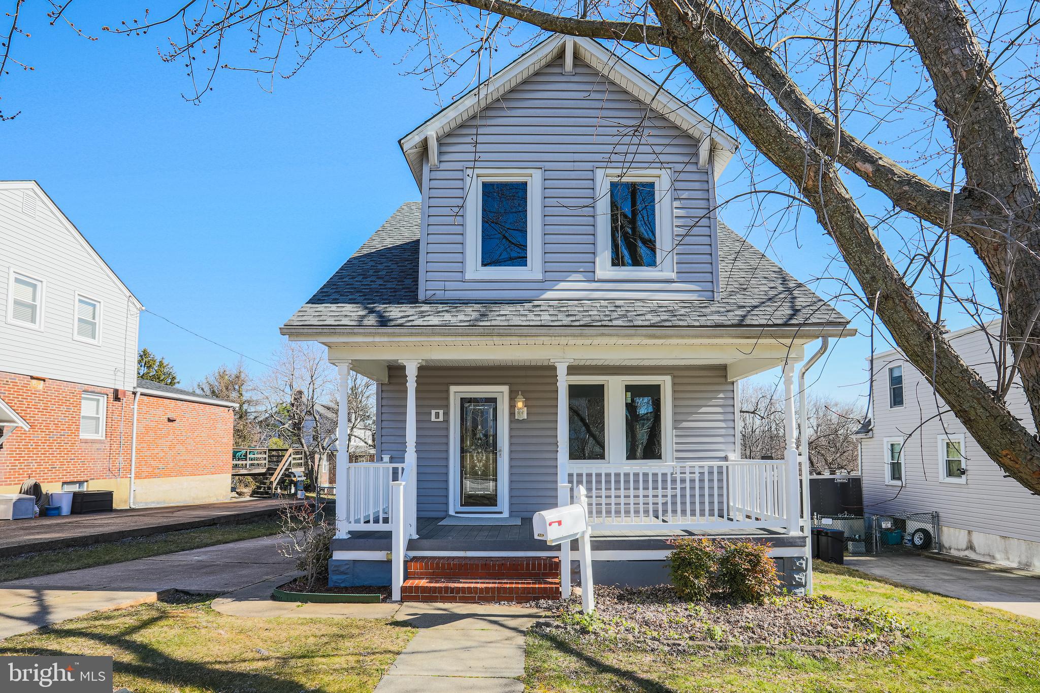 Don't miss this opportunity in Nottingham!  Beautifully renovated Craftsmen with tons of updates!  You won't find another one like this one!  This home has large addition which includes a Master Suite with Full Master Bath, His and Hers Closets AND a Washer/Dryer Hookup in your master suite for super convenient laundry - no need to go down 2 levels!  Brand new kitchen with white cabinets, soft close drawers, all new Stainless Steel Appliances, Granite Countertop with large Island with seating and beautiful pendant lights!  Entire Main Level has new Maintenance Free Vinyl Flooring.  Relaxing Front Porch with Trex Decking and White Vinyl Railing.  This gorgeous home also has a Large Living Room as you enter, a Dining Room off of the Kitchen and a HUGE main Level Family Room with a 1/2 Bath and French Doors that lead out to a Double Level Deck.  Great for Entertaining your guests!  3 car driveway for parking.  Large 15 x 12 Shed in the backyard with electric service.  Home is equipped with Dual Heating/AC units.  Unfinished basement is great for all of your storage needs!  Come and make this your home TODAY!