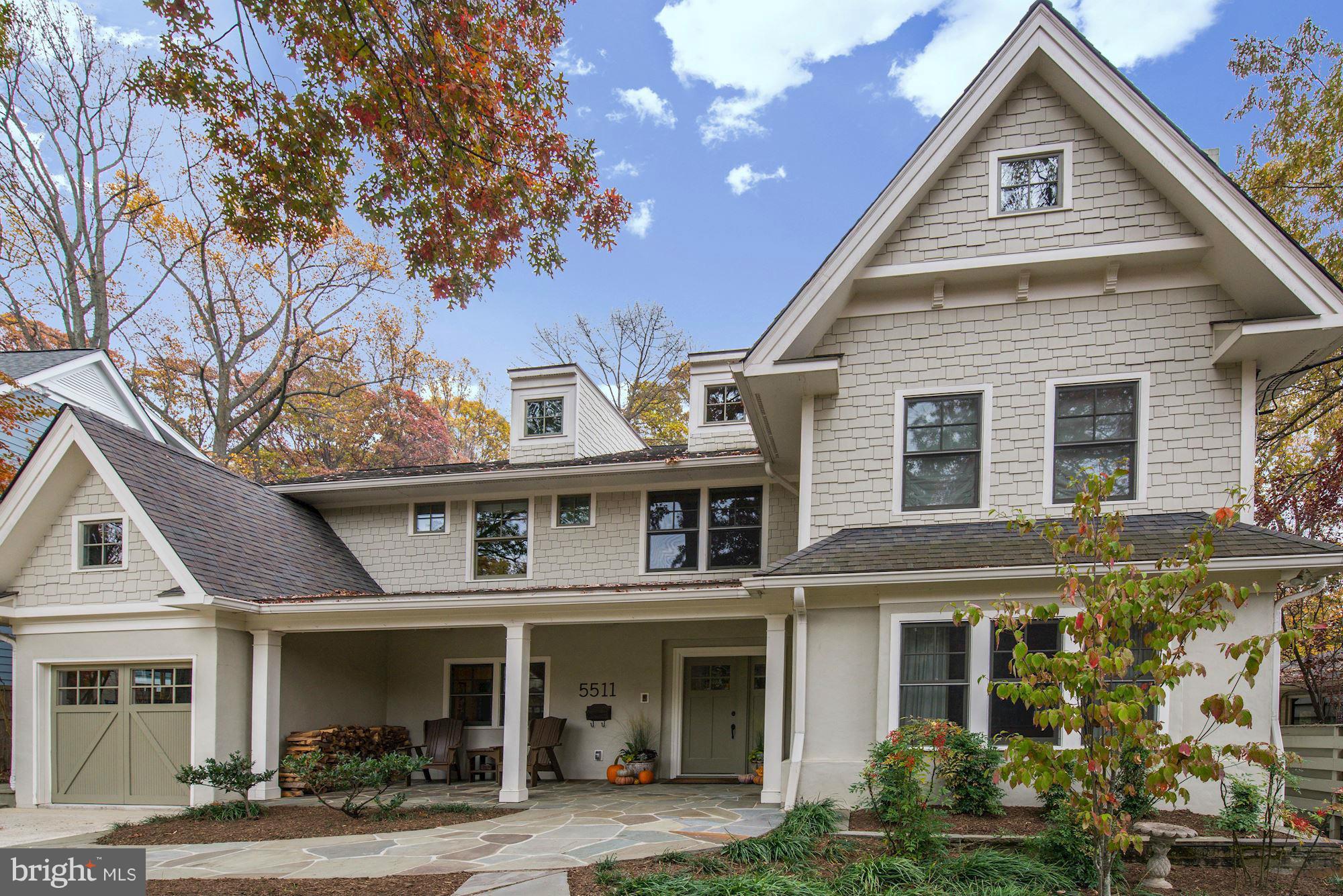 Stunning 6BR/6.5BA Somerset showpiece! Completely renovated w/ expert design + thoughtful details by Manion + Associates. Jennifer Gilmer kitchen w/ breakfast area, large island + exquisite finishes. Large master suite w/ sitting room, cathedral ceilings + spa-like bath. LL BR, FB, kitchen, gym + rec. room. Ipe deck w/ fire pit + grill.  4 finished levels. 6,900+ SF.