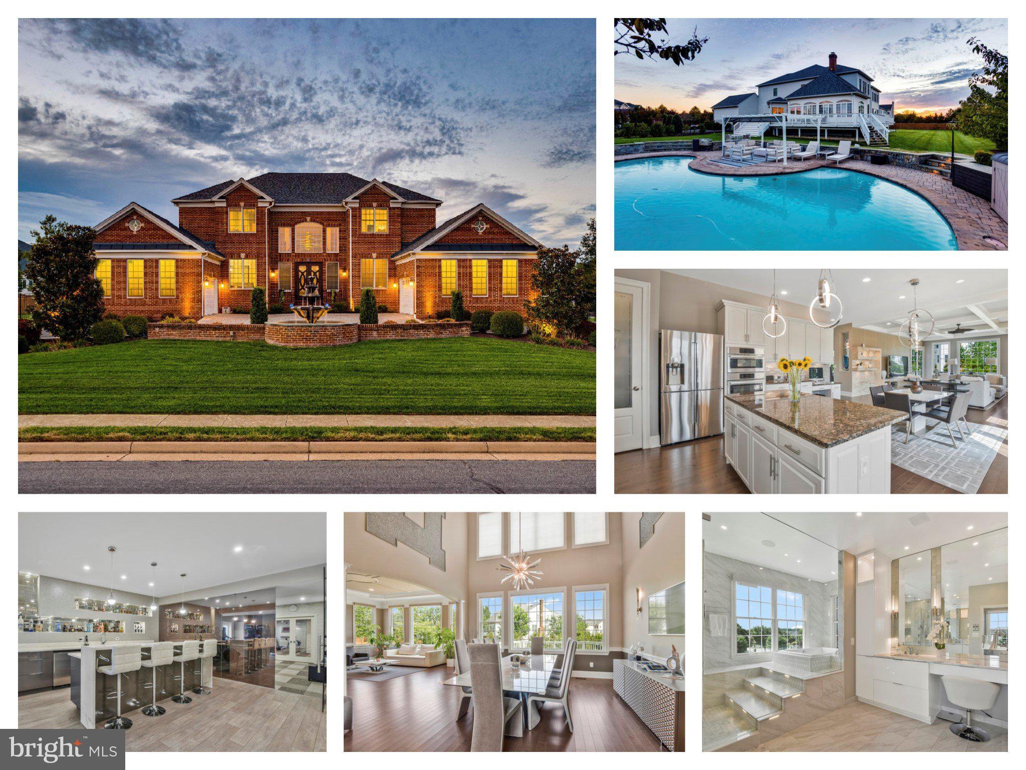 THE ONE you’ve been waiting for! Looking for your very own resort-living Luxury home?  Look no further!  This completely remodeled exquisite OASIS has everything you ever imagined with over $2,000,000 in improvements!    With high-end improvements done for long-term enjoyment (not-resale), designer developed, and has every bell and whistle.

Beginning with the impressive curb appeal, the circular driveway with custom pavers, a fountain, and professional landscaping set the tone for what’s to come. Sitting on OVER AN ACRE  in coveted Loudoun Valley Estates, you’ll have your own private getaway, yet so conveniently located!  From the spectacular heated 60,000-gallon salt-water pool with waterfall features & outdoor living, to the open floor plan with a 9 and 10 foot ceilings to the gourmet kitchen, to the sound-proof theater, 2 story double curved staircase entryway, owners suite retreat with a spa-like bath you won’t want to leave, a high-end wet bar that will sure to impress and entertain your guests, to the full size professional gym with sauna - this is way more than a home. 

Spanning almost 8,900 sq. ft., this grand home also has 4 Car garage with 4 electric lifts for motorcycle lovers to store in the ceiling!  

The gourmet kitchen will make you feel like a master chef, equipped with an array of top-of-the-line features and upgrades. A center island with seating and a separate desk/sitting area flows effortlessly into the central breakfast area, which opens to a private deck overlooking the stunning outdoors.

The Family room exudes luxury with floor-to-ceiling custom wall tiling and designer touches. The sun-filled bonus solarium, boasting an entire wall of windows overlooking the pool. And having an en-suite main-level bedroom provides ideal accommodations for overnight or long-term guests.


Upstairs, the lavish owner's suite features include custom backlit crown molding, a gas fireplace, a separate seating area, and a jaw-dropping walk-in closet, featuring a marble waterfall island, customClosetAmericaTM, a vanity, and even an LG Drycleaning system. Owner’s bath was completely overhauled and redesigned showcasing an oversized shower with a Kohler digital dual system, special order tiling & hardware, and your luxury soaking tub retreat, which is sure to relax you.  

BUT WAIT!!    Boasting over $250,000 for current homeowners' long-term enjoyment, every detail was thought of!   Amazing rec room with modern wet bar, designer lighting/shelving, cabinets that include beverage fridges, a microwave, a dishwasher, wine storage, and a fun built-in liquor wall.   

The sound-proof home theater is a movie lover's paradise, featuring triple-insulated walls, a Dolby Atmos 11.3 surround sound ceiling system, and an acoustic transparency projector screen.    Professional home gym has a two-way mirror for a blackout effect, high-end floors, a TV mount, and a stunning feature wall of custom stone tiling. 

Bonus Room for guests, nanny, 2nd office, hobby room, etc. The floor is completed by an amazing SPA bathroom, featuring a sauna, steam shower, and custom tiling.  Enjoy the conveniently added outdoor staircase providing easy access to and from the pool. 

BUT WAIT, THERE IS MORE!!  Outside, an enchanting outdoor oasis awaits!!  A wrap-around deck cascades down to a magnificent saltwater heated pool with a captivating waterfall feature and pergola.  The professional landscaping provides the utmost privacy.  Don’t miss the FLAT yard awaiting a sports court.

Other features include StoreWallTM systems and commercial grade epoxy coating in both garages and 4 individual automatic lift systems (7,500 lbs capacity each) for full-size motorcycles and other heavy-duty equipment.  Outdoor lighting, extensive landscaping, sprinkler system, gorgeous hardscaping, and more!

Close to new METRO. Great community amenities!