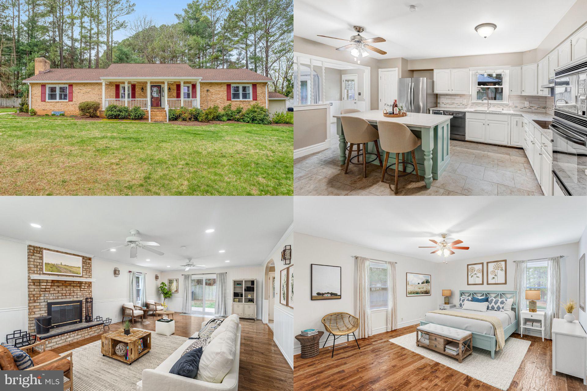 Welcome to this beautifully maintained home located in the heart of Stafford! This home offers a perfect blend of comfort and convenience situated on a quiet street with easy access to major routes and all that Stafford has to offer, this home is a must-see! Minutes from I-95, shopping, dining, and excellent schools, this home is ideal for commuters and families alike. The property offers an extensive list of updates and upgrades to include hardwood floors throughout, updated bathrooms, a custom built kitchen island, large two-tier paver patio with a gazebo,  a walkout basement with a spacious flex area and a private office. Bright, open living areas throughout, the sizable living room features a brick wood-burning fireplace, adding extra charm. The recent updates include a freshly painted stairwell and basement, along with fresh mulch added to the landscaped flower beds. Enjoy relaxing on the spacious covered front porch or in the private backyard. Don’t miss your chance to make 26 Seneca Ln your new home!