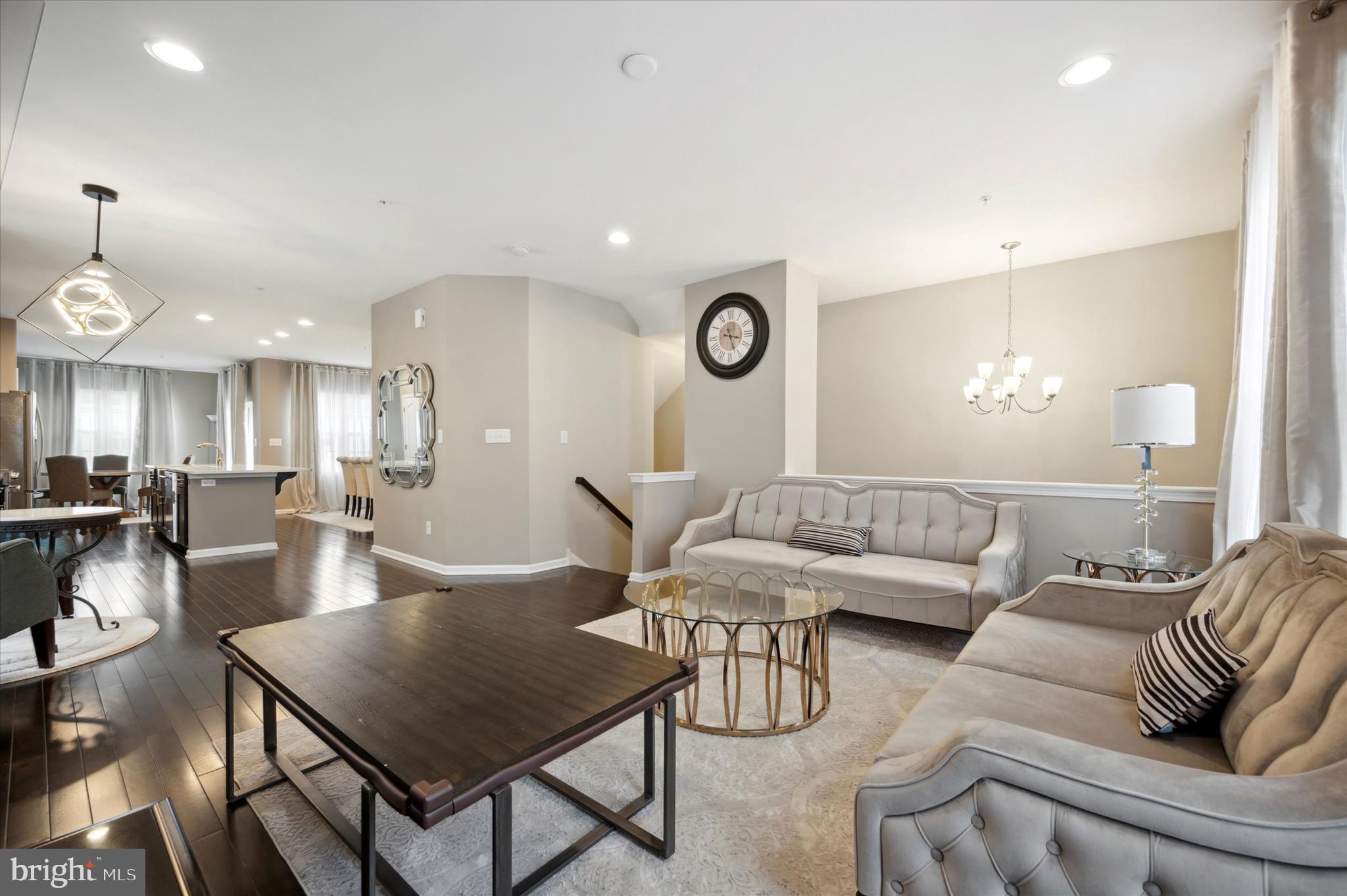 LOOK NO FURTHER AND MOVE RIGHT IN to this fully furnished house! Welcome to the High Grove neighborhood, a community of townhomes minutes away from the Valley Square shopping center in Warrington. 2212 Evin Dr was built in 2018, and pride of ownership shows throughout this beautifully maintained 3-bedroom, 3.5 bath spacious townhome in the desirable Central Bucks School District. Open floor plan featuring hardwood floors, fresh paint throughout and a fabulous kitchen with plenty of counter space and cabinetry, a breakfast area, and a sliding door to the deck. An additional living/play space is adjacent to the dining room, and a half bath completes this level. The primary suite contains two walk-in closets and an ensuite bathroom with double sinks, soaker tub, and walk-in shower. Two additional bedrooms share a full hall bathroom, and the laundry room is also found on this level for added convenience. The finished space on the ground floor has plenty of room for a home office, play space, or additional living area with full bathroom. The two-car garage on this level has additional storage space. Very few rental properties are available in such great condition and prime location, so act quickly before it belongs to someone else! Two most recent paystubs due with application. Tenant is responsible for all utilities and Renter's Insurance.