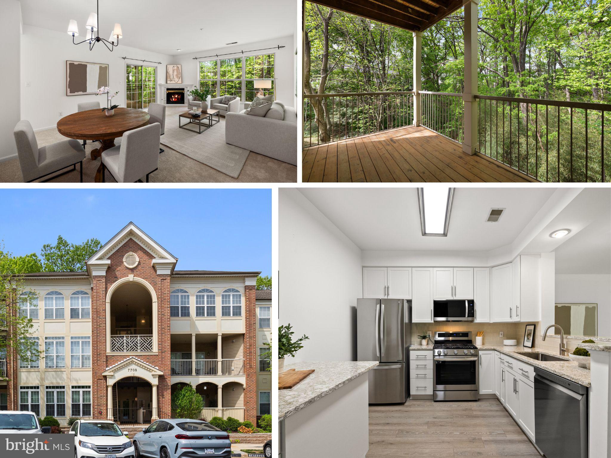 Welcome to 7708 Haynes Point Way, Unit I, a 2nd floor 3-bedroom, 2-bathroom corner unit offering 1,277 square feet of thoughtfully updated living space in the desirable Carrdinal Place/Island Creek community. With a prime location, stylish upgrades, and a peaceful setting backing to trees, this is the one you've been waiting for! Step inside to find fresh paint and brand-new carpet throughout creating a bright and welcoming atmosphere. The kitchen was fully renovated (2023) featuring modern cabinetry, granite countertops, stainless steel appliances, and pantry space with a functional layout perfect for cooking and gathering. The open-concept living and dining area flows seamlessly onto your private balcony where you can enjoy morning coffee or evening sunsets with serene wooded views. The primary suite is a true retreat complete with a renovated en-suite bathroom (2021) and a spacious walk-in closet. Two additional bedrooms and a second full hall bathroom offer flexible options for guests, a home office, or hobby space. In-unit laundry adds extra convenience. Storage unit downstairs conveys. As a corner unit, this home is filled with natural light and offers extra privacy, plus it's close to walking trails and community amenities. Island Creek residents enjoy outdoor pools, tennis courts, a clubhouse, playgrounds, and scenic trails right outside your door. You’ll love the unbeatable location minutes to Kingstowne Towne Center, Wegmans, Fort Belvoir, Franconia-Springfield Metro Station, I-395, and I-495 making commuting and errands easy. Move-in ready and beautifully updated! Schedule your private tour today and come see why so many people love calling Island Creek home. Updates: 2025- carpet and paint, 2024 - kitchen and hall bathroom floor, 2023 - kitchen renovation and kitchen appliances, 2021 - primary bathroom renovation.