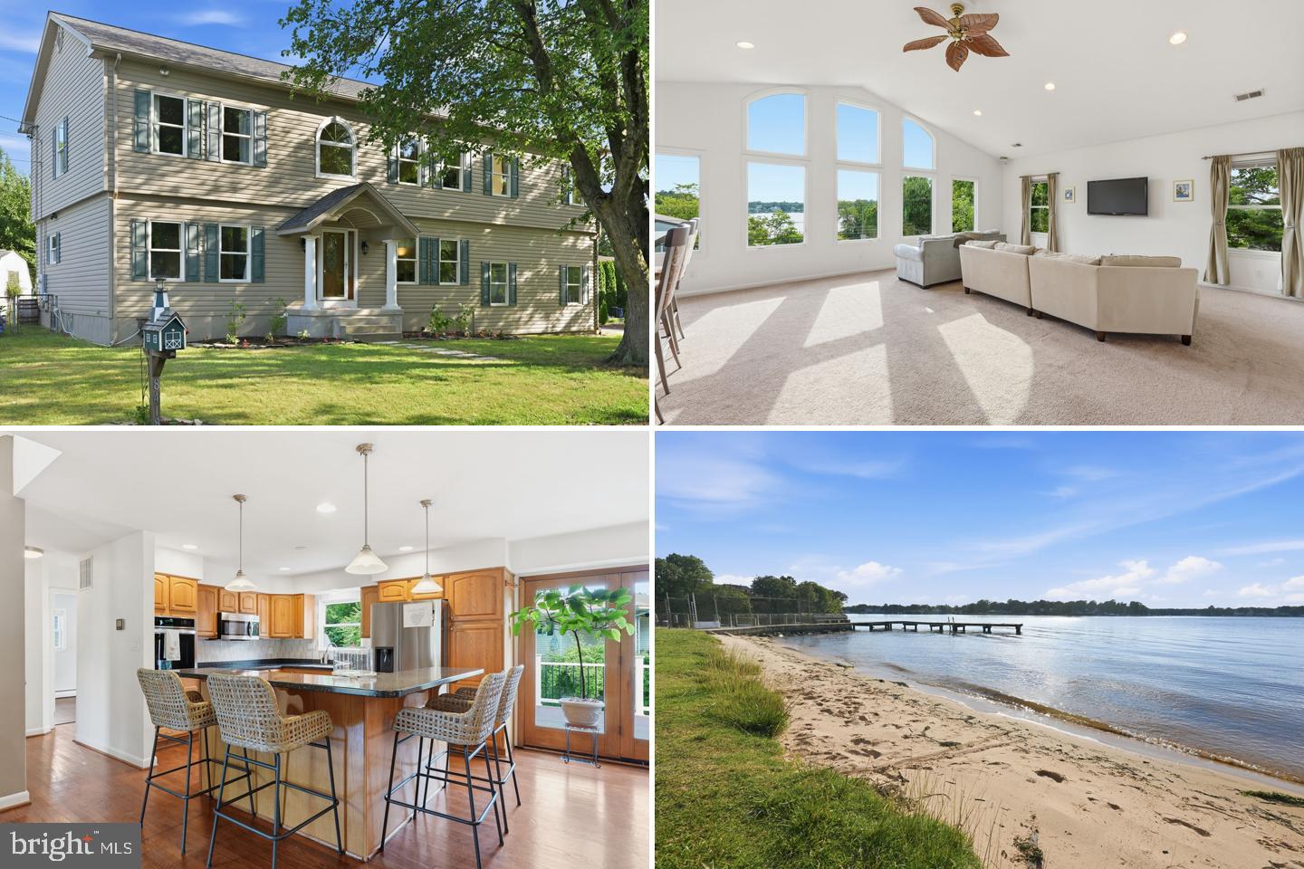 Welcome Home to this highly desirable Sunset Beach community of Pasadena! This stunning 5-bedroom, 3 full bath, and 2 half bath home offers AMAZING WATER VIEWS and community access to a beach, boat ramp, and fishing pier just across the street and is truly turnkey, ready for you to move right in.
Designed for both everyday living and entertaining, the home features spacious, light-filled rooms, an open floor plan, and elegant finishes throughout. The gourmet kitchen opens to inviting living and dining spaces along with gleaming hardwood floors on the main level. The heart of the home, the Kitchen has Corian countertops with a large island, lots of counterspace and ample cabinet space and NEW Smart Kitchen appliances making meal preparation a breeze. With the open floor plan you can mingle with the chatter of family and friends while cooking. The main floor has two spacious bedrooms. If you choose to work from home you can have your main level office or work-out room. It also has a bright and cheery full bathroom.
After a long day retreat to the Upper Level which includes a huge Family Room, the luxurious primary suite provides a private retreat with spa-like amenities and two generous additional bedrooms and well-appointed baths offer plenty of space for family and guests. The Family Room has wall to wall windows with a fantastic water view, cathedral ceiling, built-in Wet Bar, half bathroom and recessed lighting. Sunsets are beautiful to watch from the comfort of your Family Room, or sitting at the bar while entertaining. The large Primary Suite on the second level has a cathedral ceiling with large walk-in closet and newly updated Primary Bath with double vanities and a custom tiled glass enclosed shower. This amazing home has a list of updates such as a NEW PREMIUM ARCHITECTURAL SHINGLE ROOF, NEW DUAL ZONE HIGH EFFICIENCY HEAT PUMPS, NEW WATER HEATER.
The Lower Level is partially finished with a half bathroom, utility room, carpeted main room, Laundry Room and lots of storage, adding over 1000 square feet of additional space. Last but not least is the large two car Garage. The Garage is heated and has a Tesla EV Charger, epoxy floor coating with high ceilings and storage. It also has a Kayak hoist installed for easy access and storage for Kayak! It is perfect for a car lover or someone who is handy and likes to tinker in the garage.
Step outside to the fenced in backyard and enjoy the beauty of a private garden from your composite Deck.. Whether you’re sipping your morning coffee, hosting gatherings, or simply relaxing at the end of the day, this home offers the perfect blend of comfort, style, and coastal living. The Sunset Beach Community is truly a place to call home. Enjoy the community gatherings to watch the fireworks on the Fourth of July , Labor Day festivities or the Parade of Lights Boat Parade in December and much more. Convenience meets tranquility as this home is ideally situated near shopping, dining, major routes, making it easy to explore Annapolis, Baltimore, and Washington DC. Easy commute to Fort Meade, BWI and Amtrak. This is more than just a home; it’s an exciting opportunity to live your best life, enjoying family and friends. Move-in ready and meticulously maintained, this exceptional Sunset Beach residence is a rare opportunity to enjoy water access community living at its finest. Don’t miss your chance to make this incredible property your new home! It’s the ultimate Chesapeake Lifestyle! MUST SEE!