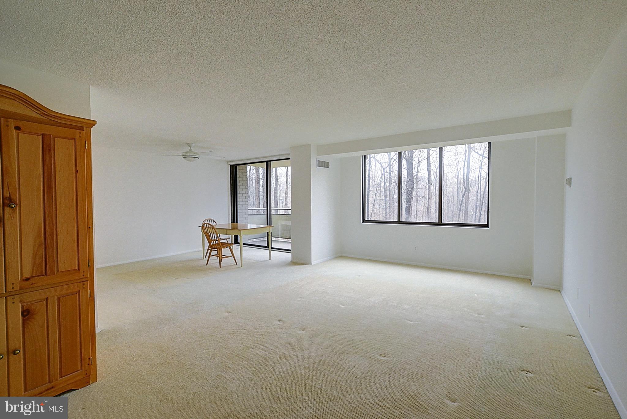 Exceptional Value in Spacious 1,611 Sq Ft Combined Unit at The Promenade
<br><br>
Here's a rare opportunity to own one of the largest footprints in The Promenade's North Tower at a price point that leaves room to make it your own.
<br><br>
This thoughtfully combined residence delivers 1,611 square feet of flexible living space configured as two bedrooms plus a dedicated office and a versatile den, an arrangement that works for a wide range of lifestyles and needs. Two private balconies extend the living space outdoors, with serene wooded views that change beautifully with the seasons.
<br><br>
The primary bedroom features a custom wall-to-wall built-in wardrobe system and an organized walk-in closet. The second bedroom is generously sized with its own walk-in closet. The dedicated office is outfitted with wrap-around built-in cabinetry and countertop workspace, ideal for working from home or creative pursuits. Both full bathrooms have been updated with quality fixtures and tile work.
<br><br>
The unit is priced to reflect its condition, giving the next owner a clear path to update finishes and build instant equity in one of Bethesda's most amenity-rich communities.
<br><br>
The monthly co-op fee is all-inclusive, covering electricity, gas, water, sewer, real estate taxes, cable TV, air conditioning, heat, insurance, parking, and building amenities.
<br><br>
The Promenade offers resort-style living with indoor and outdoor pools, 7 tennis courts, pickleball, a racquet clubhouse, and a state-of-the-art fitness center with sauna, lockers, and hot tub. On-site conveniences include 24-hour security, front desk service, a convenience store, dry cleaners, beauty salon, package room, party and game room, and more.
<br><br>
Space, flexibility, and upside — all in one address. Schedule your private tour today.