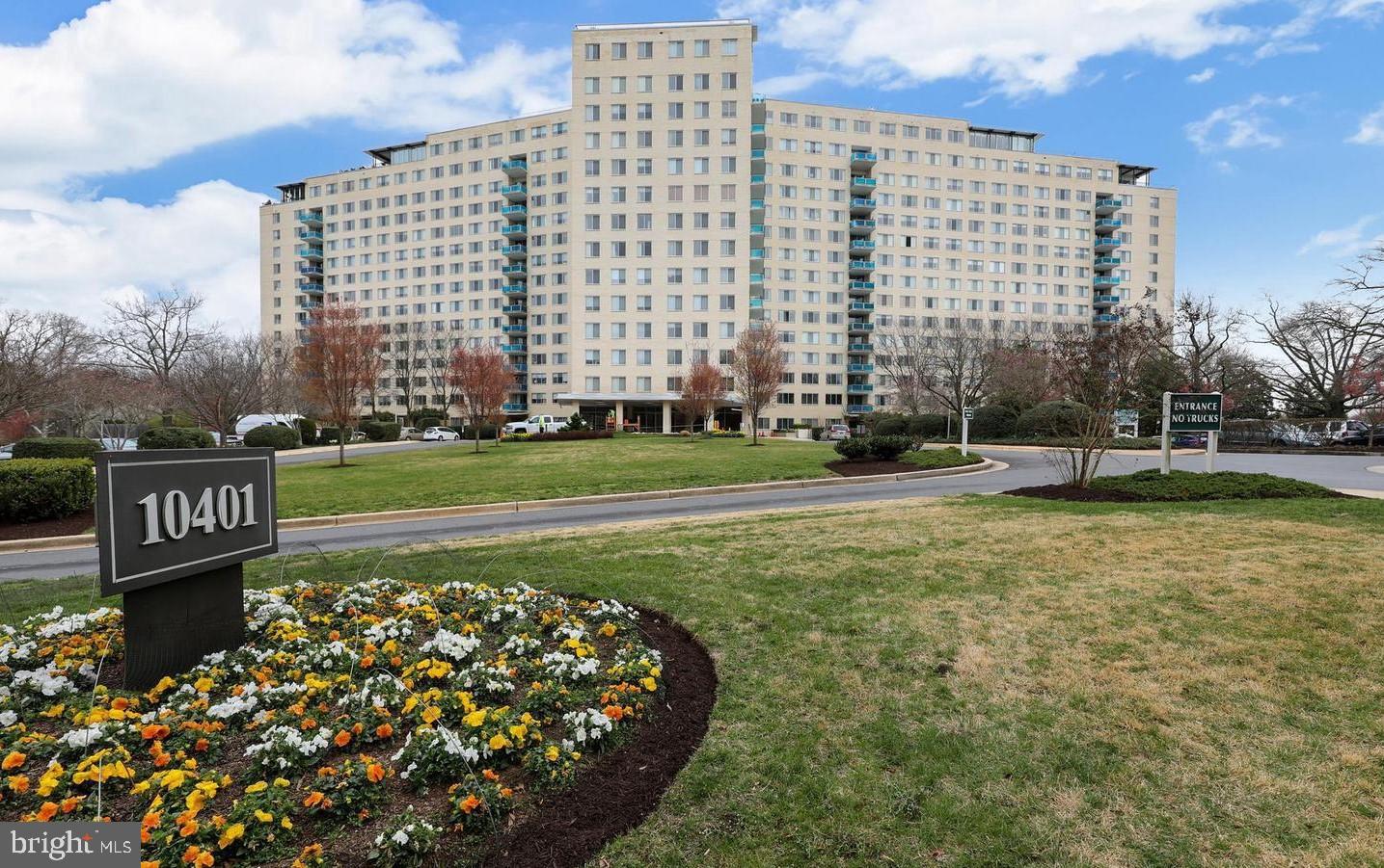 Spacious clean, sunny 1 bedroom unit, with balcony, and with ALL utilities included, even internet and cable! Walk-in closet in bedroom is large. And there's a huge storage room (not the coat closet, that's separate) just inside the unit! The view is spectacular. There's a wonderful exercise facility with great machines all included. VERY close to Strathmore-Grosvenor Metro station. Spectacular property located with 30+acre park at the center of the grounds.   EZ access to I-270, 355, 495, shopping.  (*NOTE: *** Additional $175/mo gets you you own garage parking space #220) Otherwise, permit for off-street parking included. Small grocery on Grosvenor Park property. This is a wonderful place to make home - JUST LOVELY!