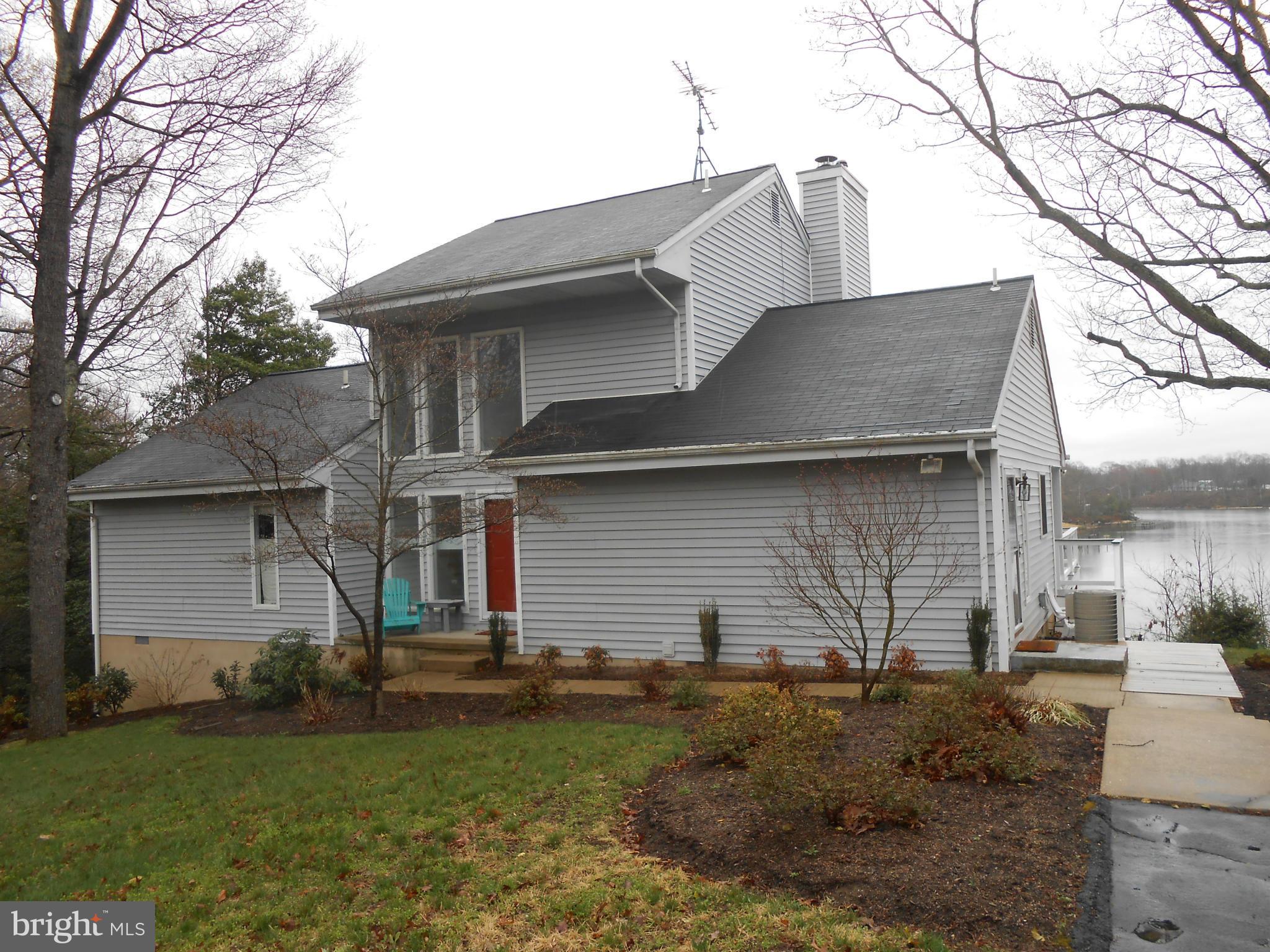 Beautiful waterfront contemporary home on Cuckold Creek in Hollywood.  2 master bedroom  suites overlooking the creek.  Fireplace, 2 decks , large eat in kitchen, bedroom on the main level, washer and dryer, pier with 2 lifts.   Best view there is.  Pets are a case by case.