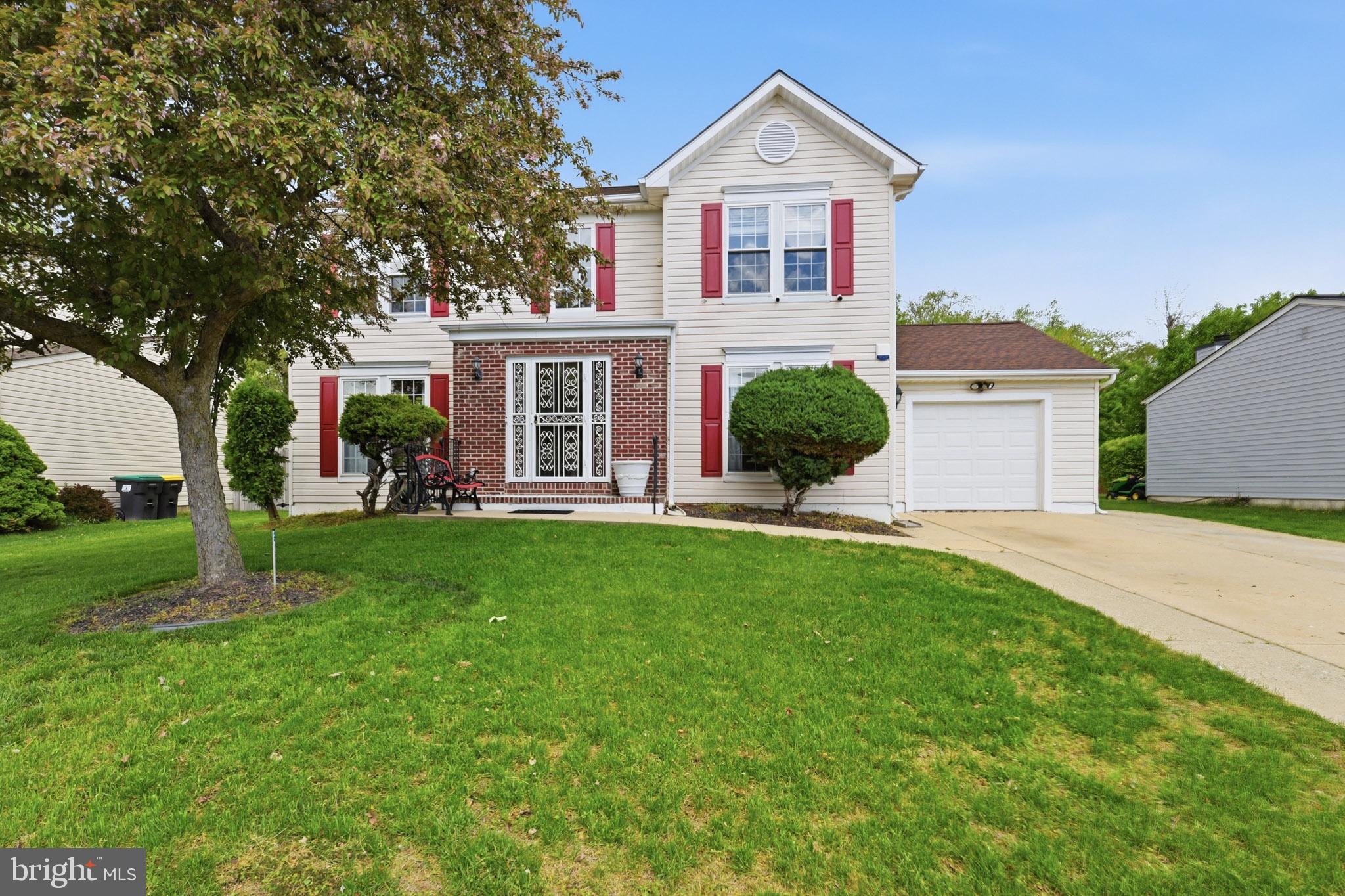 Welcome to this beautifully renovated modern colonial located in the desirable Rutledge community of Bear, DE. This spacious 2‑story home offers 3 large bedrooms, 2 full bathrooms, 2 half bathrooms, and a rough‑in for a future shower spa in the basement. Set on a premium 1/3‑acre lot with a serene tree‑lined backdrop, this property delivers both comfort and privacy. 
Step into the bright 2‑story foyer, where natural sunlight pours in—perfect for nurturing a stunning indoor plant that reaches the upper level. The formal living and dining rooms have been freshly painted in a warm, sophisticated antique buff, creating an inviting and elegant atmosphere. 
This updated kitchen has endless features including a new black and stainless‑steel appliances, 42" cabinetry with abundant storage, granite countertops, mosaic tile backsplash and new tile flooring. 
The kitchen also opens seamlessly into the spacious family room, highlighted by oak hardwood flooring and ceiling fans that keep the air flowing—an ideal setup for gatherings and entertaining. 
Upstairs, you’ll find 3 generously sized bedrooms with hardwood flooring, ceiling fans with lights, and ample closet space. Both full bathrooms were fully remodeled in July 2025, offering sleek ceramic tile, modern fixtures, and contemporary finishes. 
The owner’s suite is a true retreat, featuring: cathedral ceiling, walk‑in closet, half‑moon window, ceiling fan with lights and a luxurious walk‑in shower with marble walls and mosaic tile 
Marble double‑vanity with an anti‑fog mirror and three adjustable light settings 
The finished basement offers approximately 700 sq. ft. of flexible living space—perfect for an office, gym, or guest suite. It includes a laundry area, 2 storage closets, and a walk‑up concrete exit leading directly to the patio and backyard. 
The backyard is a standout, offering: a detached 2‑story addition (20' x 14') with 280 sq. ft. of finished living space on the main level and a versatile upper level, a 12' x 10' storage shed behind the detached single‑car garage and a 22' x 18' monolithic concrete patio, ideal for outdoor dining and entertaining, and structurally ready for a potential future 2‑story expansion. 
This home is conveniently located near shopping centers and just minutes from Route 95 and Route 1, providing easy access to major attractions and commuter routes. 
Don’t miss this rare opportunity to own a beautifully updated home with exceptional space, modern upgrades, and unmatched versatility. Schedule your private tour today.