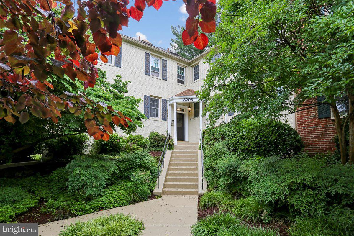 Welcome to 8205 Grubb Rd Unit 101, a beautifully updated and truly turn-key 1 bedroom, 1 bathroom condominium in the highly sought-after Rock Creek Gardens community. Ideally positioned on a raised first floor, this home offers the convenience of easy access with added privacy above street level.

Step inside to discover a bright and inviting interior featuring gleaming wood floors and updated windows that fill the space with natural light. The thoughtfully renovated kitchen is equipped with stainless steel appliances, ample cabinetry, and modern finishes, while the updated bathroom adds a fresh and contemporary touch. The spacious living and dining areas create a warm and functional layout with plenty of room to relax, work from home, or host guests. The generously sized bedroom offers a peaceful retreat with excellent closet space and easy access to the renovated bath.

Rock Creek Gardens is known for its beautifully maintained grounds and exceptional amenities, including an outdoor swimming pool, pool house, picnic lawns with built-in fire pits, and abundant unassigned parking. The community is also pet friendly, making it easy to enjoy the neighborhood with your furry companions.

Enjoy an unbeatable location just moments from Rock Creek Park’s scenic hiking and biking trails, with convenient access to shopping, dining, and everyday essentials. Rock Creek Shopping Center, home to local favorites including The Daily Dish, Parkway Deli, Rock Creek Sports Club, a neighborhood pharmacy, and veterinary clinic, is just a short stroll away. Commuters will appreciate being less than two mile from the Silver Spring Metro Station, providing easy access to both DC and Bethesda.

Whether you are a first-time buyer, downsizing, or searching for a smart investment opportunity, this move-in-ready gem offers comfort, convenience, and an exceptional lifestyle in one of the area’s most desirable communities.