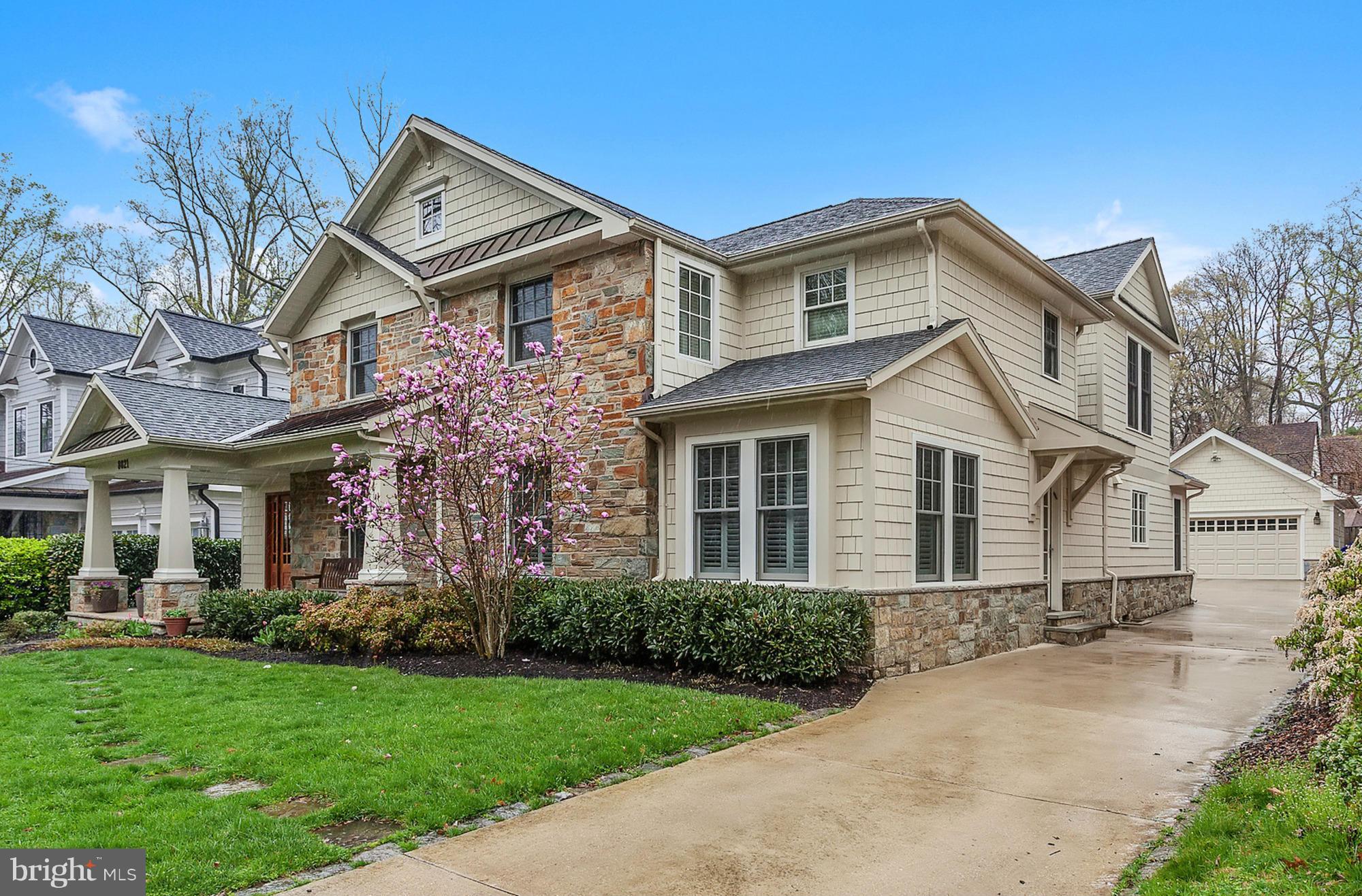 Handsome stone & shingle home on sought-after Aberdeen Rd. Home built from foundation up in 2005, and includes gracious entry & LR w/ fpl, spacious DR, Gourmet Kit. w/ center island & Breakfast Rm, Fam Rm off Kit w/ great screened porch w/ fpl. Lux master Suite w/ Sitting Rm & elegant Ba. Finished LL w/ 2nd office & kitchenette. Great yard, 2-car garage complete the property. OH 4/19 from 1-4pm.