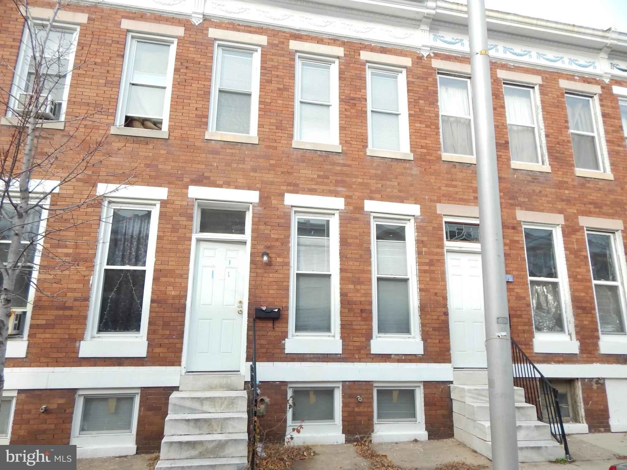 This is a great house to add to your portfolio or for a first time homebuyer. Renovated a few years ago, this home boasts open floor plan w/ 3 Bedrooms. 1.5 Baths.  Large deck in rear - perfect for entertaining. Ceramic tile baths. New windows. New carpeting. Freshly painted.  Close to shopping and transportation.