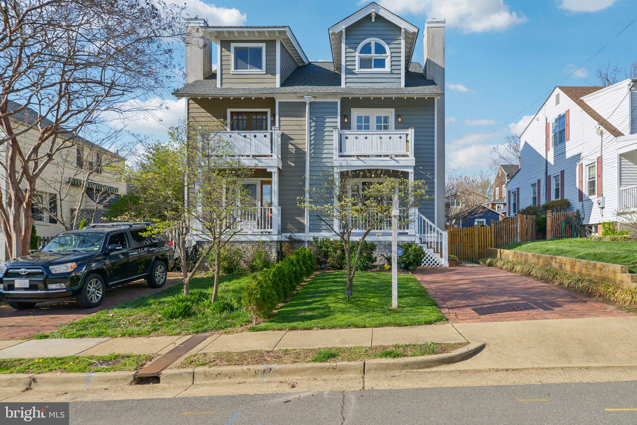This charming and thoughtfully upgraded semi-detached townhouse is located on a peaceful and friendly block in Alexandria’s sought-after Rosemont neighborhood. 12A East Chapman Street seamlessly blends classic charm with modern upgrades. Perfectly situated between historic Old Town and vibrant Del Ray, this home offers a serene yet central location with easy access to the Braddock Road and King Street Metro stations—providing convenient access to the DMV area. A few blocks away from schools, parks, shopping, and dining, this home offers a highly convenient lifestyle. A welcoming front porch sets the tone, offering a warm and inviting first impression with its charming façade, while the fenced backyard provides a private space with some green areas and a generous brick and stone patio. Complete with a charming pergola, it offers a comfortable and relaxing space for outdoor living and entertaining. A practical storage shed in the corner provides space for bikes, a lawnmower, and other essentials. The private driveway offers parking for one car, and ample additional street parking ensures you and your guests are always accommodated. Inside, the home spans three thoughtfully designed levels. Step inside to an open and airy main level with wide-plank hardwood floors reclaimed from a historic barn, adding character and warmth. The living and dining area is anchored by a wood-burning fireplace, creating a cozy ambiance for gatherings or quiet evenings at home. The fully renovated kitchen (2023) is a chef’s delight, blending style and function with Miele, Bosch, and Wolf appliances, sleek quartz countertops, and Danish-imported cabinetry (Reform). Thoughtfully designed for both beauty and function, this space is ready to inspire culinary creativity. Whether you choose to maintain the Scandinavian minimalistic style or infuse the space with your personal touch, this kitchen is designed to impress. The first upper level offers two generously sized bedrooms, each with ample closet space, along with two fully renovated bathrooms outfitted with Grohe fixtures from Germany. The primary suite boasts an ensuite bath with a double vanity, a separate toilet and shower area, and a private balcony, providing a peaceful retreat. A washer and dryer are conveniently tucked away in the hallway for easy access. The top-floor loft is a versatile space with vaulted ceilings, a full bath, and additional storage. Whether used as a third bedroom, home office, guest suite, or converted into an additional fourth bedroom, this bright and airy level adapts to your needs and offers plenty of flexibility. The lower level provides a spacious rec room, ideal for movie nights, game days, or use as a home gym, along with extra storage to ensure all your belongings have a place. As a bonus, this home is equipped with a whole-house, gas-powered generator, providing peace of mind during power outages and ensuring uninterrupted comfort and connectivity.
With modern upgrades, historic charm, and a prime location, this home is truly move-in ready. Don’t miss your opportunity to experience the best of Rosemont living—schedule a showing today!