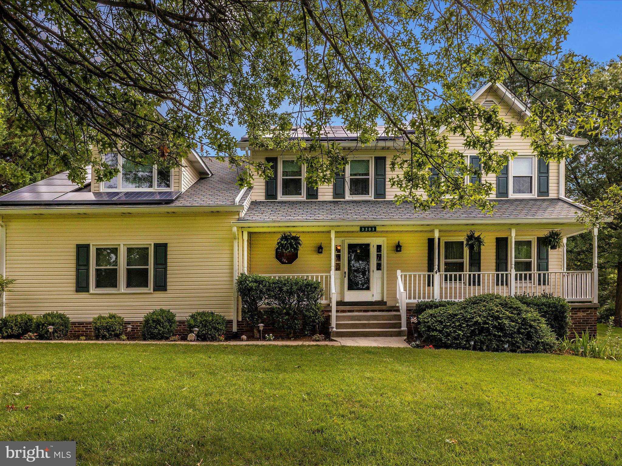 Washington DC or Baltimore, a commuter’s dream, the location is the ideal combination for families looking for a home in close proximity to a city with the relaxing environment of an outstanding suburban neighborhood. The  bonus sunroom with skylights is bright and open.  The breakfast nook looks out onto the backyard. The open floor-plan downstairs is ideal for entertaining with many of the rooms having direct access to the beautiful deck. The deck includes a mechanical awning to enjoy the outdoors and stay cool throughout the summer months.   A wood-burning stove in the fire-place provides an additional economical heat source in the winter.  The upstairs has four large bedrooms including an expansive Master Bedroom Suite with a spacious walk-in closet and a private reading/sitting nook. The Master Suite also features a luxurious private bathroom with a soaking tub and separate walk-in shower.  A room off the Master Suite can be used as a private office or a nursery.  The gourmet kitchen has stainless steel appliances, and the laundry room is conveniently located on the main level.  Outstanding features of the basement include windows and a walkout basement door, all provide convenience and natural light.  The HVAC is a two-unit system (upstairs and downstairs) and was upgraded in 2022. This well-maintained home is in a quiet neighborhood in the sought-after Middletown!