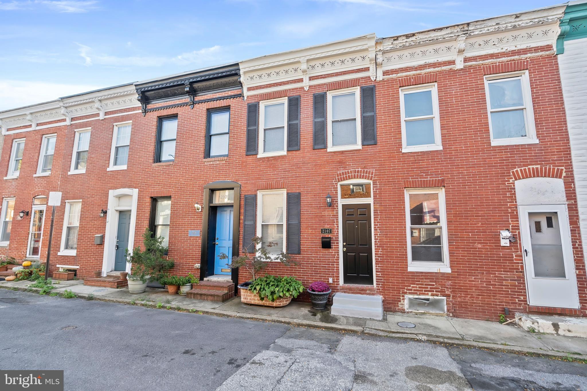 Take advantage of this rare opportunity to own a cozy home in desirable Butchers Hill!  This well-maintained property features exposed brick throughout, an open floor plan on the first floor, ample kitchen cupboard space, and a powder room with washer/dryer for your convenience.  Upstairs you will find a bright master bedroom with a walk-in closet and a full bath with jacuzzi tub.  The very private fenced-in backyard is perfect for entertaining on warm summer nights, or it could easily be converted to an off-street parking pad.  The full basement has storage galore.  The roof and gutters were replaced in 2022, and original architectural trim/features were restored.  This home is on a quiet street conveniently located between Patterson Park and Johns Hopkins Hospital (only a block away from the shuttle).  The park is a short walk, and Fells Point, Canton, and the Inner Harbor are a short distance away.  This home is perfect for buyers looking for the urban lifestyle--a walkable neighborhood close to all the action, easy access to public transportation, zero yardwork, and a warm, welcoming feeling as soon as you step inside.  Affordable homes in this neighborhood go lightning fast, so schedule your showing today!