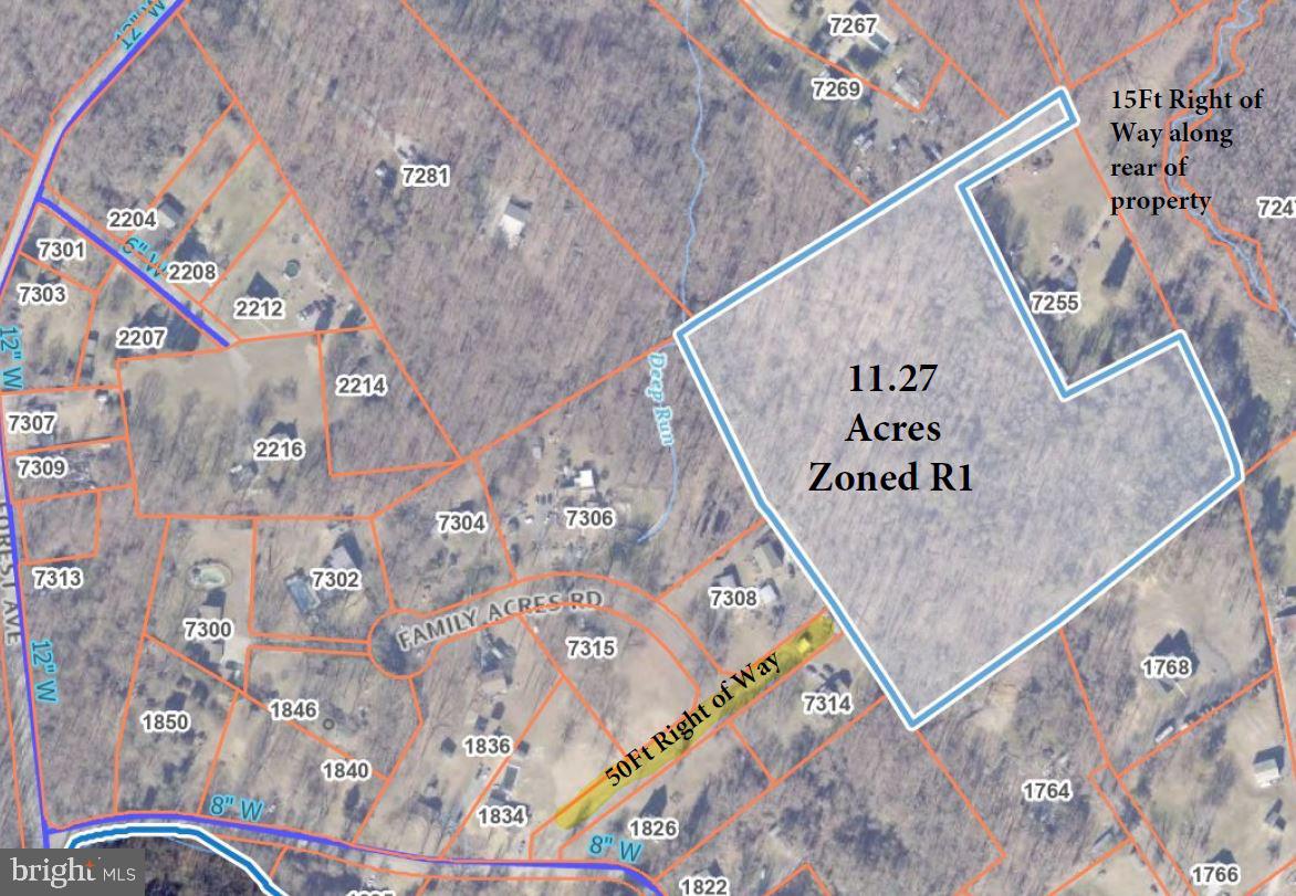 11.27 Acres of undeveloped land with huge potential.  Privately tucked away but close to everything this would make an amazing private estate. Access from north side of lot from Simms Lane, from the south side access via Family Acres Rd.  Small Subdivision possible, verify with county.  Lots of this size and quality are hard to come by in this area.