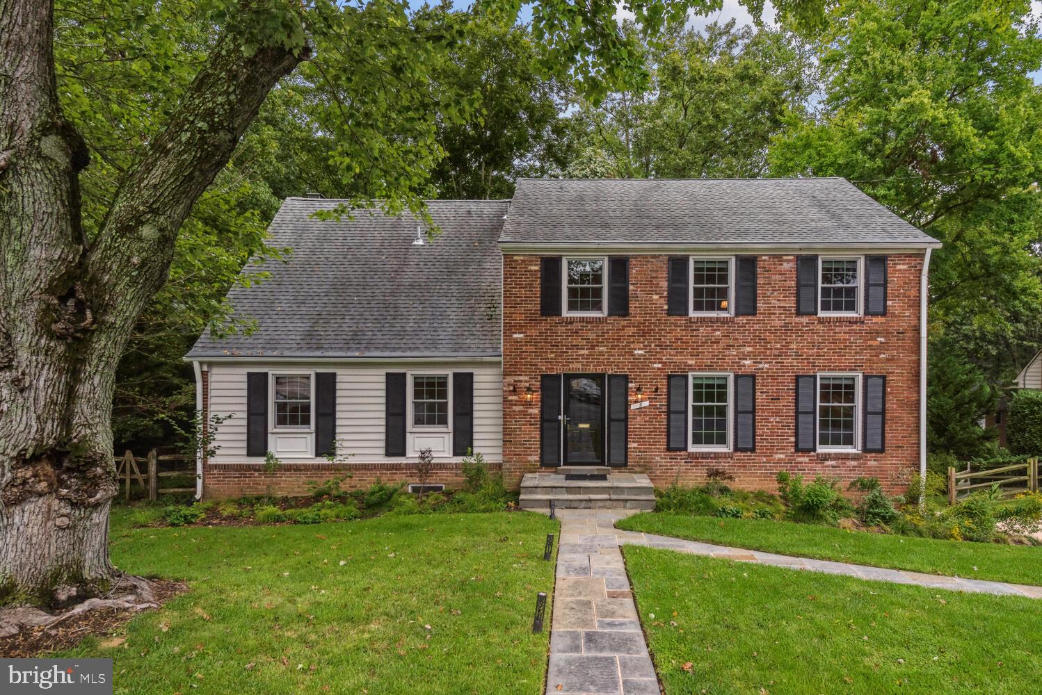 Located on a quiet cul-de-sac in the heart of Old Farm, 5 Old Club Court is a turn-key opportunity in this highly sought after North Bethesda community. This all-brick colonial is filled with light and thoughtful upgrades throughout. Enjoy the spacious layout with nearly 4,300 square feet of finished space on three levels. The main level of the home features a large formal living room, a separate formal dining room ready to host family and friends and a large, updated kitchen with a copious amount of cabinet space, quartz countertops, a large center island and spacious separate pantry. A large main level family room opens directly off of the kitchen and features a wood burning fireplace and French doors leading to a huge, low maintenance, brand new deck overlooking the private, treed backyard – the ideal space for outdoor living and entertaining. The main level is additionally enhanced by an updated half bath, a large walk-in coat closet and a generously sized private main level office that could easily be converted into a main level bedroom. Upstairs find five bedrooms and two full bathrooms, including a primary suite with dressing area with separate sink and updated attached full bathroom and a separate updated hall bathroom. The spacious, walk out lower level features an ideal lower-level family room and play space, with excellent storage, the home’s third full bathroom, a wet bar, a separate laundry room with newer washer and dryer and interior access to the two-car tandem garage, currently configured as a home gym. Additional features include beautiful hardwood floors throughout the main and upper levels, a fully fenced rear yard, new Trex decking with PVC railings and solar lighting, a pull-down floored attic with wonderful storage, newer Andersen windows, custom lighting and newer systems. Welcome home!