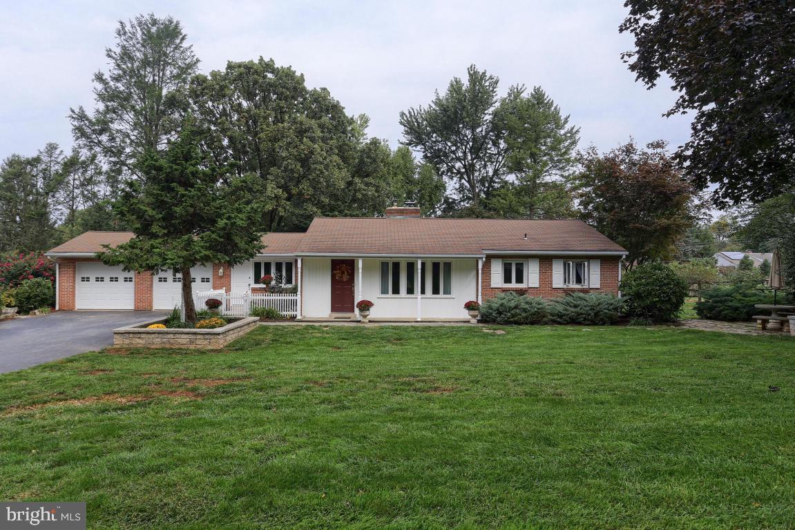 This charming ranch style home on a quiet cul-de-sac in Leola is the perfect combination of privacy and convenience. Offering 3 bedrooms, 2.5 baths, original hardwood flooring, a beautiful brand new kitchen, a four season sunroom overlooking the spacious back yard and patio, and a bright and airy finished lower level - just delightful! Purchase your weekly produce from the Amish pony cart that comes door to door or take a short trip to shopping right around the corner. You'll just love this move-in ready Lancaster County gem.