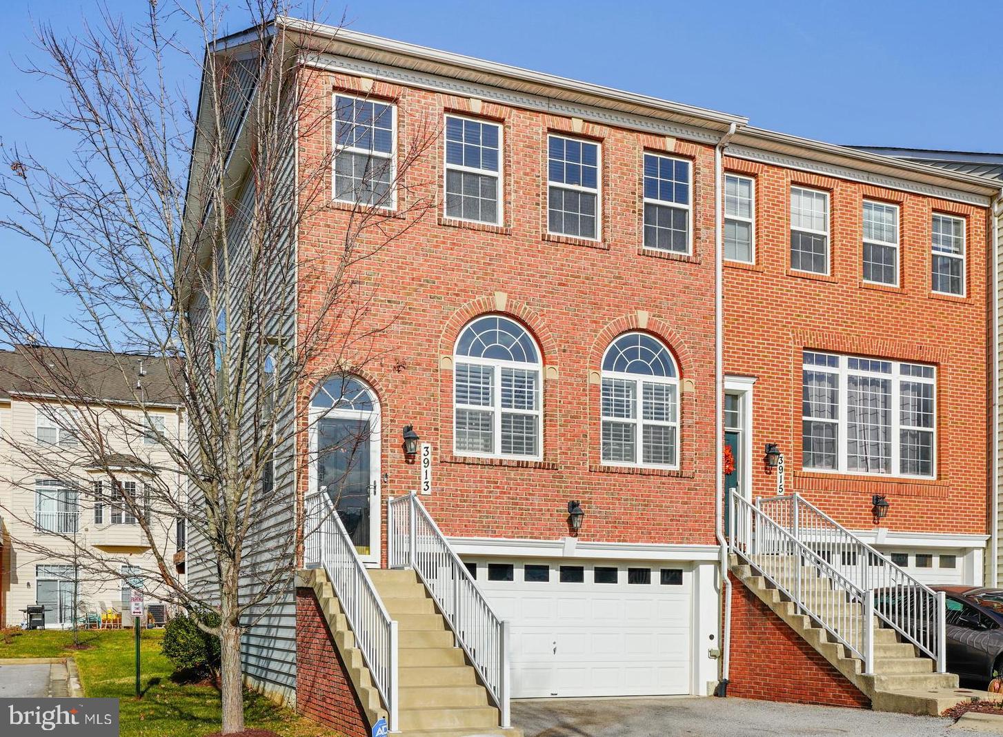 Meticulously maintained and beautifully  customized in Greencastle, this end unit townhouse features main level wood floors and plantation shutters, an eat-in kitchen with bay window and updated tile back splash, a primary suite with updated closets and a lower level family room with  built-ins and wood-look ceramic tile floors. The beautifully stained deck features a built in umbrella and the garage cabinetry conveys.  Open Sunday, December 19, 2021 from 1:00 pm to 3:00 pm.