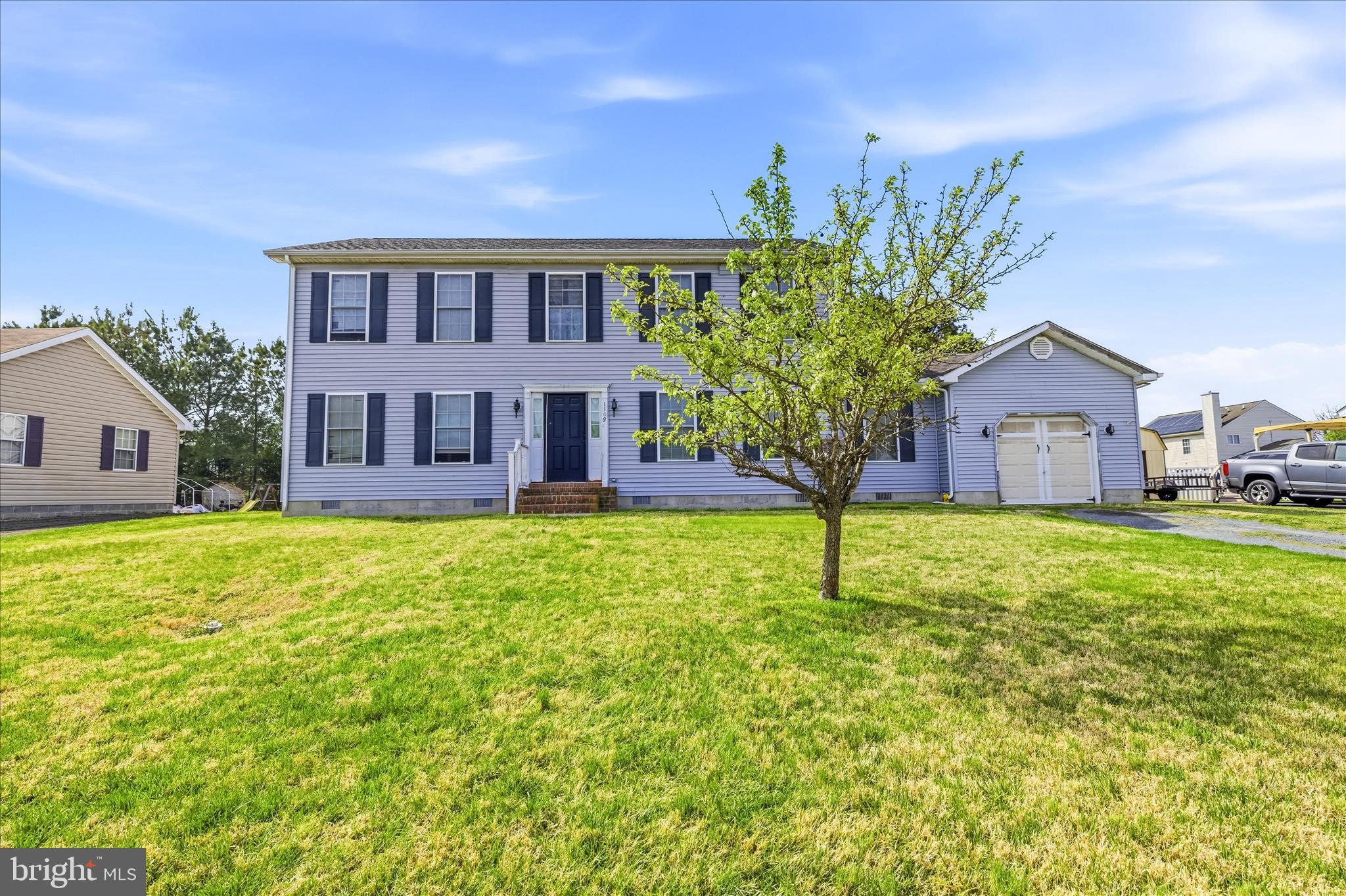 ***ALERT ALERT ALERT*** Welcome to this spacious center hall Colonial, ideally located on a quiet section of High Street in the heart of Cambridge. Set on a large, level lot, this home offers generous room sizes, a functional layout, and incredible potential for the right buyer. The main level features a well-designed floor plan with a kitchen that includes a breakfast bar and opens directly into the family room, creating a comfortable space for everyday living. The family room is anchored by a gas fireplace, adding warmth and character, and has sliding glass doors that provide direct access to the deck and backyard. Just off the kitchen, a large laundry room provides added convenience and functionality. A formal dining room and a separate sitting room offer additional living space, with the sitting room presenting a great opportunity for a main-level bedroom thanks to its two large closets. A full bath on this level further enhances the home’s flexibility. Upstairs, you’ll find four generously sized bedrooms, including a spacious primary suite with a large walk-in closet and an ensuite bath. A hall bath serves the additional bedrooms. Located minutes from the historic town of Cambridge, this home offers easy access to a variety of local attractions and activities. Enjoy outdoor recreation at Gerry Boyle Park at Great Marsh, or spend time in the charming historic downtown district filled with unique shops and restaurants, including the well-known RAR Brewery. Commuters will appreciate the home’s close proximity to U.S. Route 50, providing convenient travel throughout the region. With its expansive layout, versatile living spaces, and prime location, this property presents a unique opportunity to create your vision and add value in the sought-after Cambridge community.