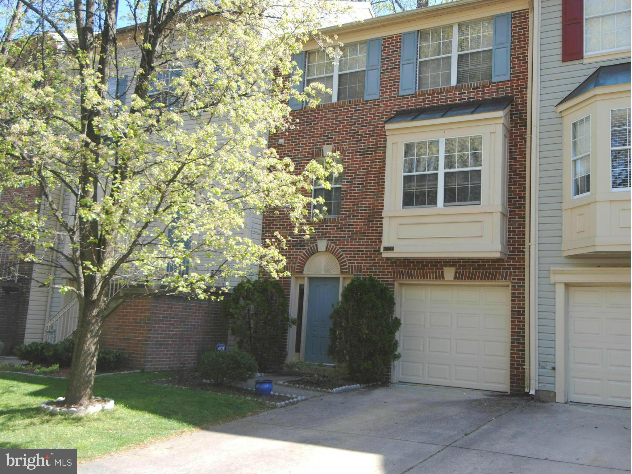 ..Great opportunity with this Walden Garage town home.  Premium lot overlooks the 10th Green.  First level family room is used by tenant as a guest room.  Upper 1 has upgraded kitchen on street side- formal dining room and Living room backing to trees and golf course... Upper 2- Master bedroom backs to golf course.  Hardwoods on Main or upper 1 level.