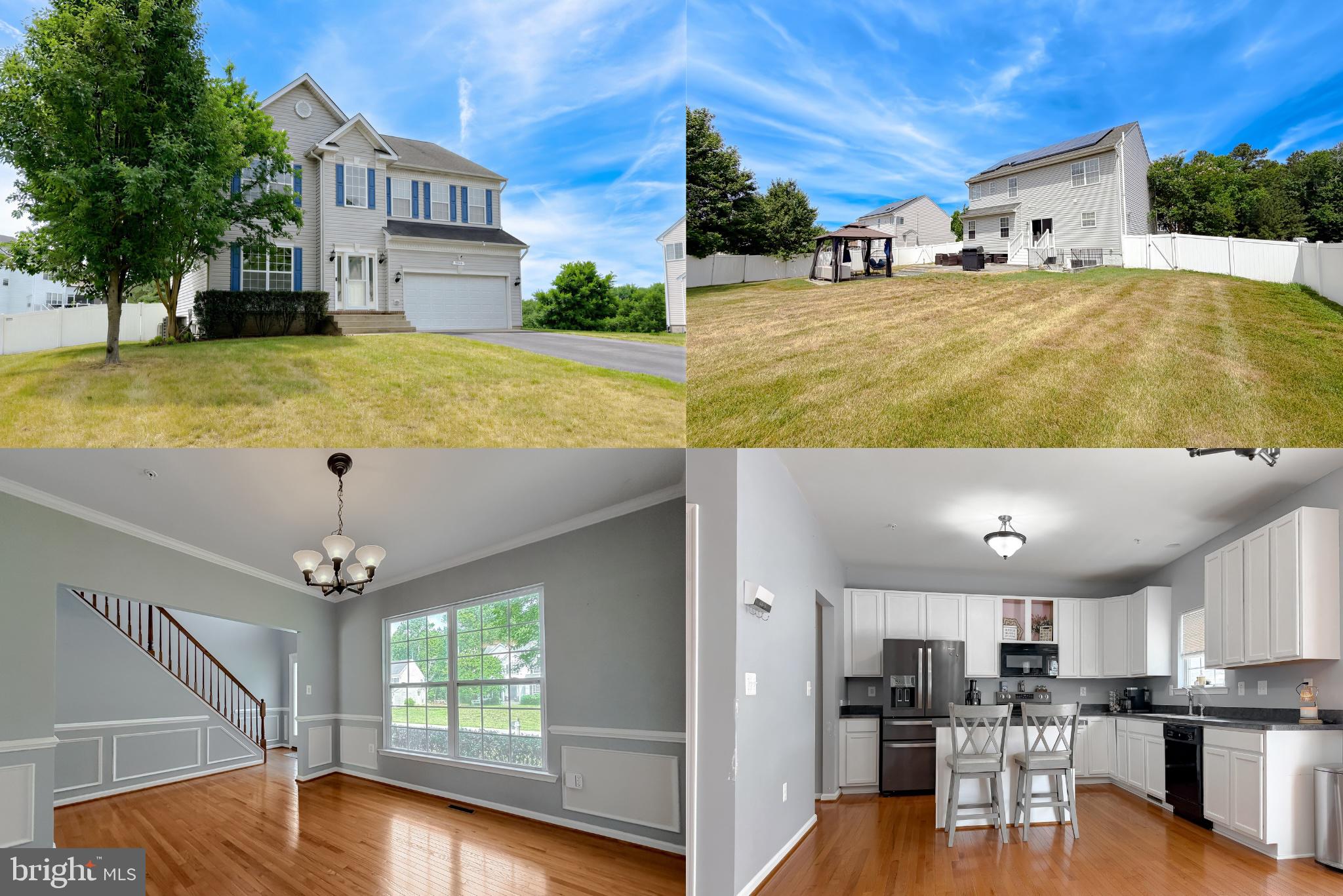 This spacious 4-bedroom, 3.5-bath home offers the perfect blend of comfort, functionality, and outdoor living.  Move in ready, featuring  hardwood flooring on the main level and new carpet in the family room and throughout the upper level. This home boasts a warm and inviting family room with a gas fireplace, ideal for gathering with family and friends.
The generous owner's suite serves as a private retreat, complete with a spa-inspired bath featuring a corner soaking tub, double vanity, walk-in shower, and ample space to unwind. The additional bedrooms provide flexibility for family, guests, or a home office.
The newly updated partially finished basement , with tile flooring, expands your living space with a recreation/theater room, a full bath, and two additional rooms ready to be customized to fit your needs—whether as a home gym, hobby room, office, or extra storage.
Outside, enjoy a level, privacy-fenced backyard designed for relaxation and entertaining. The rear porch, paver patio, included gazebo, and outdoor furniture create an exceptional outdoor oasis for hosting gatherings or enjoying quiet evenings at home.
Additional highlights include a two-car garage and a whole-house backup generator, providing peace of mind year-round. Conveniently located near shopping, dining, schools, and NAS Patuxent River, this property is ready to welcome you home.
