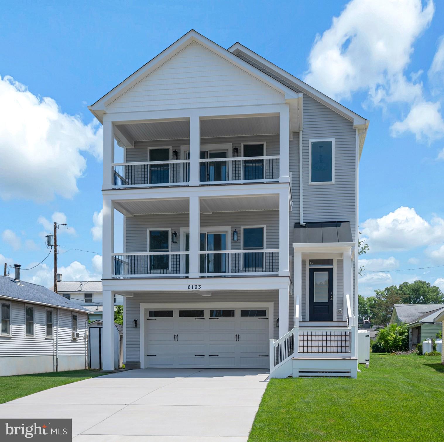 Brand new construction home just completed and ready for it's new owner in the Potomac River community of Fairview Beach.   This lovely coastal style home is a bigger and better model then similar homes previously built.  This three level beauty offers stunning river views from many rooms including the great room, kitchen, primary bedroom suite, and several other bedrooms.  Main level and upper level porches offer endless opportunities to watch Fairview Beach's famous sunsets as well as all the boats that anchor out or pass by all summer long.  The open floor plan on the main level is perfect for entertaining and the bright kitchen offers a huge island, quartz countertops, stainless appliances, and a large pantry.  A full bath and bedroom with a walk-in closet are also found on this level.  A perfect second primary suite. The upper-level features three more bedrooms, some with great water views, a hall bath, and a primary suite that you may never want to leave.  It boasts gorgeous water views, a relaxing porch, soaring ceiling, a large walk-in closet, and a primary bath with two sinks and a porcelain tile shower.  Designed for river life, the lower level has a large rec room ready for a pool table or comfy couches and a huge TV and a full bath perfect for cleaning up after a day on the boat or the beach. The two car garage and concrete driveway provide ample space for parking and if more parking is needed, there is a common area available for additional parking or to store your boat.  A fenced rear yard and rear deck complete this coastal oasis.  Fairview Beach is a vibrant golf cart community with private beaches for residents, a fishing pier, a public marina with slips, boat storage, and a boat ramp;  a restaurant, and lots of community events throughout the year.  Come make this home in Fairview Beach your year-round residence or your amazing summer getaway! Some photos have been virtually staged.