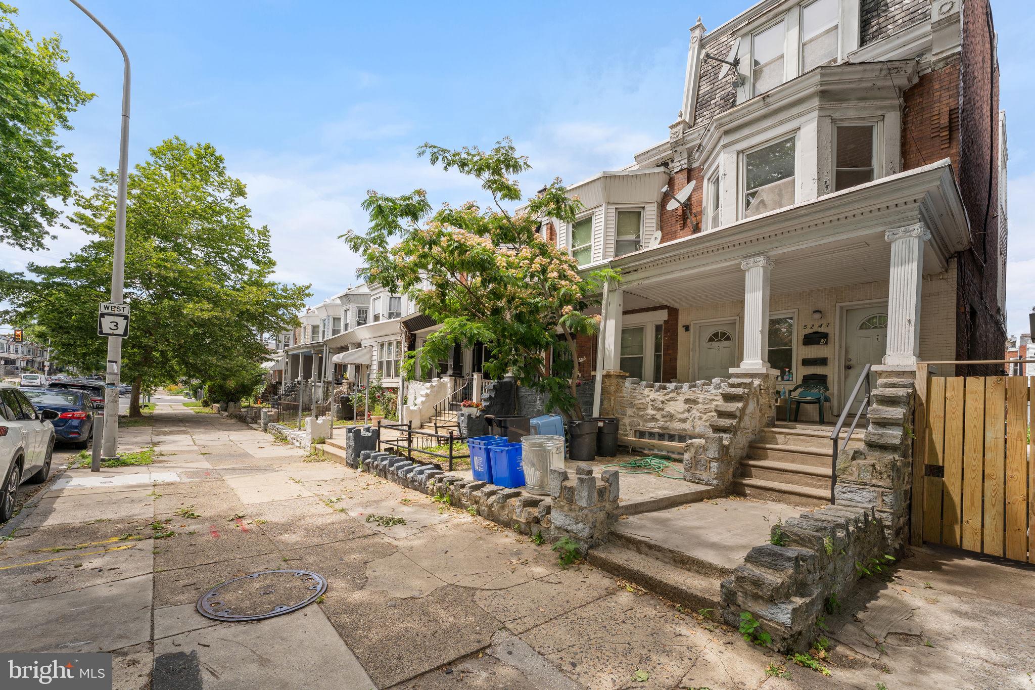 Prime investment opportunity in the highly desirable Spruce Hill neighborhood of Philadelphia. Ideally positioned within the thriving University City area, 5241 Walnut Street is a well maintained triplex offering three spacious 2 bedroom, 1 bathroom apartments, each occupying its own floor. The second floor unit is currently vacant, providing an immediate opportunity for an owner occupant or the ability to lease at today's market rents.

The first floor apartment features its own private entrance along with direct access to the rear yard and unfinished basement, creating additional storage and utility space. Each apartment is equipped with its own HVAC system providing central heating and air conditioning, in unit washer and dryer, separate hot water heater, and individually metered water, gas, and electric. The owner also benefits from a separate electrical meter serving the common areas, simplifying property management.

Spruce Hill continues to be one of Philadelphia's strongest rental markets thanks to its location adjacent to University City, one of the region's largest employment and innovation hubs. The neighborhood is home to a significant renter population and is consistently sought after by students, university faculty, healthcare professionals, researchers, and young professionals due to its proximity to major employers and educational institutions. University City alone supports nearly 80,000 jobs across healthcare, higher education, technology, and life sciences, creating a deep and stable tenant pool.

Residents enjoy convenient access to the campuses of the University of Pennsylvania and Drexel University, as well as leading medical institutions including Penn Medicine and Children's Hospital of Philadelphia. Multiple SEPTA trolley routes, the Market Frankford Line, regional rail connections, and nearby 30th Street Station provide excellent connectivity throughout Philadelphia and beyond. The neighborhood also offers an abundance of local restaurants, cafés, parks, and shopping, further enhancing its long term appeal to renters.

Whether you're looking to expand your investment portfolio or take advantage of an owner occupied opportunity with rental income, 5241 Walnut Street offers strong fundamentals in one of Philadelphia's most consistently desirable investment locations.