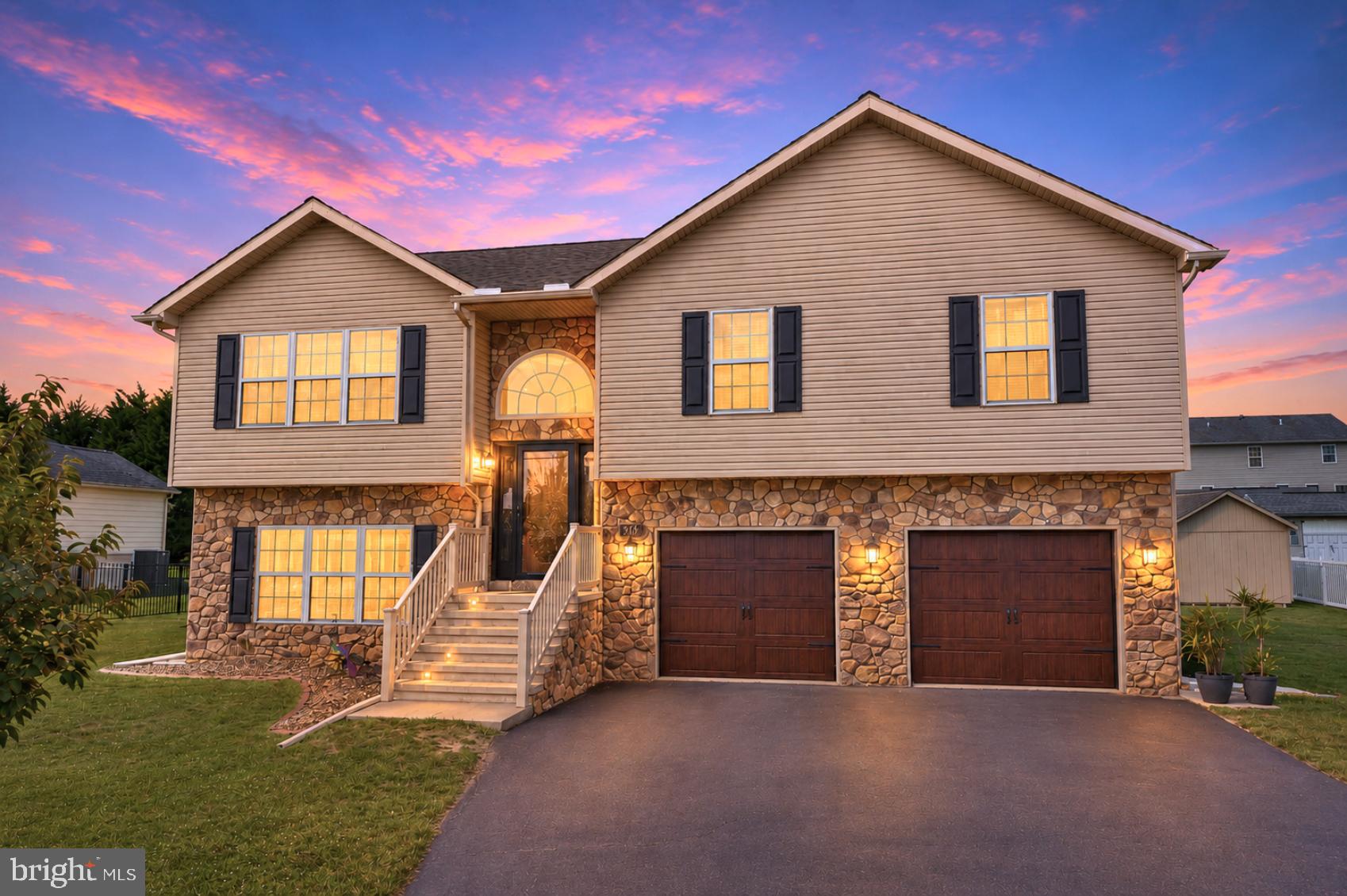 If you’ve been searching for a home that’s truly move-in ready with the updates already done, this one deserves a closer look! Located in the Antrim Meadows subdivision within the Greencastle-Antrim School District, this 3-bedroom, 2.5-bath home sits on a spacious 0.40-acre lot and offers a layout that’s just as functional as it is inviting. The open-concept main level features cathedral ceilings that create a bright, spacious feel throughout the living room and kitchen. The kitchen is designed for both everyday living and entertaining with granite countertops, tile backsplash and plenty of workspace, while the dining room is accented with wainscoting, chair railing and crown molding for added character. A natural gas fireplace provides a warm focal point in the living area, and sliding glass doors lead directly to the rear deck, making indoor and outdoor gatherings feel seamless. The primary suite offers a comfortable retreat with a walk-in closet and an updated private bath featuring a double vanity and a beautiful standalone tile shower installed in 2022. Recent improvements throughout the home include new luxury vinyl plank flooring (2022), new lower-level carpet (2023), central A/C (2021), a new rear deck (2022), new front door sidelights and storm door (2025), and new garage doors (2025), giving buyers confidence that many of the major updates have already been completed. The finished lower level provides even more flexible living space with another sliding glass door leading directly to the patio and backyard. Outside, you'll find a fully fenced in-ground pool, spacious deck, patio, raised-bed garden and storage shed—creating a backyard that's equally suited for relaxing afternoons or entertaining all summer long. Additional highlights include a PEX manifold plumbing system, an oversized two-car attached garage and a paved side pull-off area in the driveway for extra parking. Conveniently located just minutes from restaurants, shopping, schools, medical facilities and quick access to Interstate 81, this home offers the perfect balance of neighborhood living and everyday convenience. Best of all, there's no HOA. If you've been waiting for a home that combines modern updates, comfortable living spaces, and an outdoor setup you'll actually use, this is one you'll want to experience in person!
