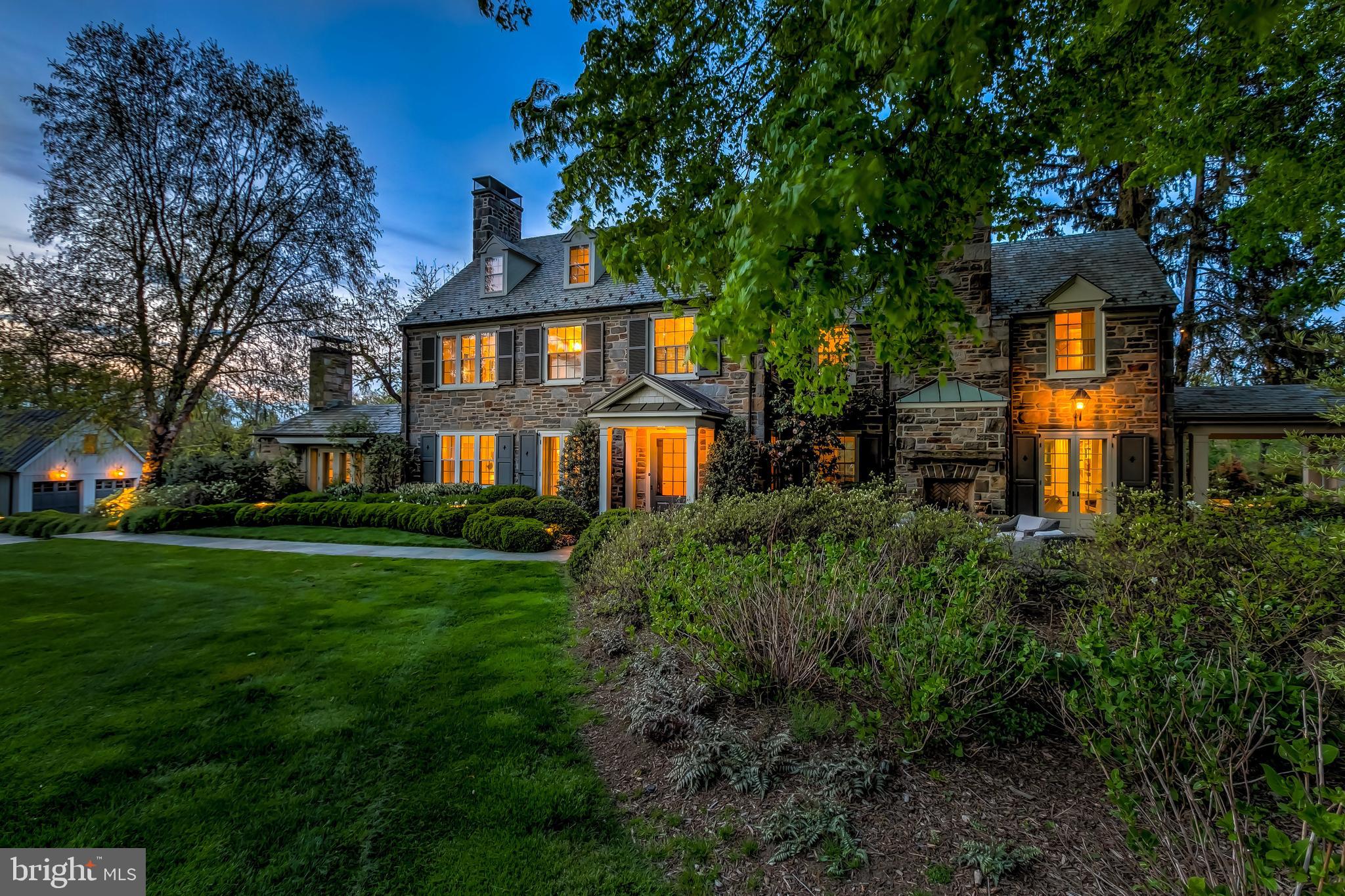 This classic stone home with a contemporary flair is truly a master piece.  The setting is beyond comparison.  Secluded on 2.73 pristine acres with a sweeping front lawn and the most incredible pool setting and gardens.  The main home is a blend of traditional architectural elements and detailed updates for the most discerning homeowner.   Curved archways, soaring bank of windows, custom cabinetry, premier enhancements, advanced lighting and sound systems.  The details are endless and the experience is spectacular.  Both the indoor and outdoor spaces were designed to gather and enjoy.  A chef’s kitchen is complemented by a formal dining room and a stylish wet bar.  Entertain between the formal dining room and family room – or come together in the formal living room that overlooks the magnificent outdoor dining pavilion and pool.  Elevate to the second and third floor for serene bedrooms and sumptuous bathrooms.  The pool house is a masterpiece in and of itself.  Overlooking the heated in ground pool, it offers a separate way of life.  Open living space and kitchen with a full bathroom and wet bar.  The lower level is perfect for another bedroom, home gym or game room.  Endless options.  The details of this estate cannot be overstated.  This is Ruxton’s premier home.