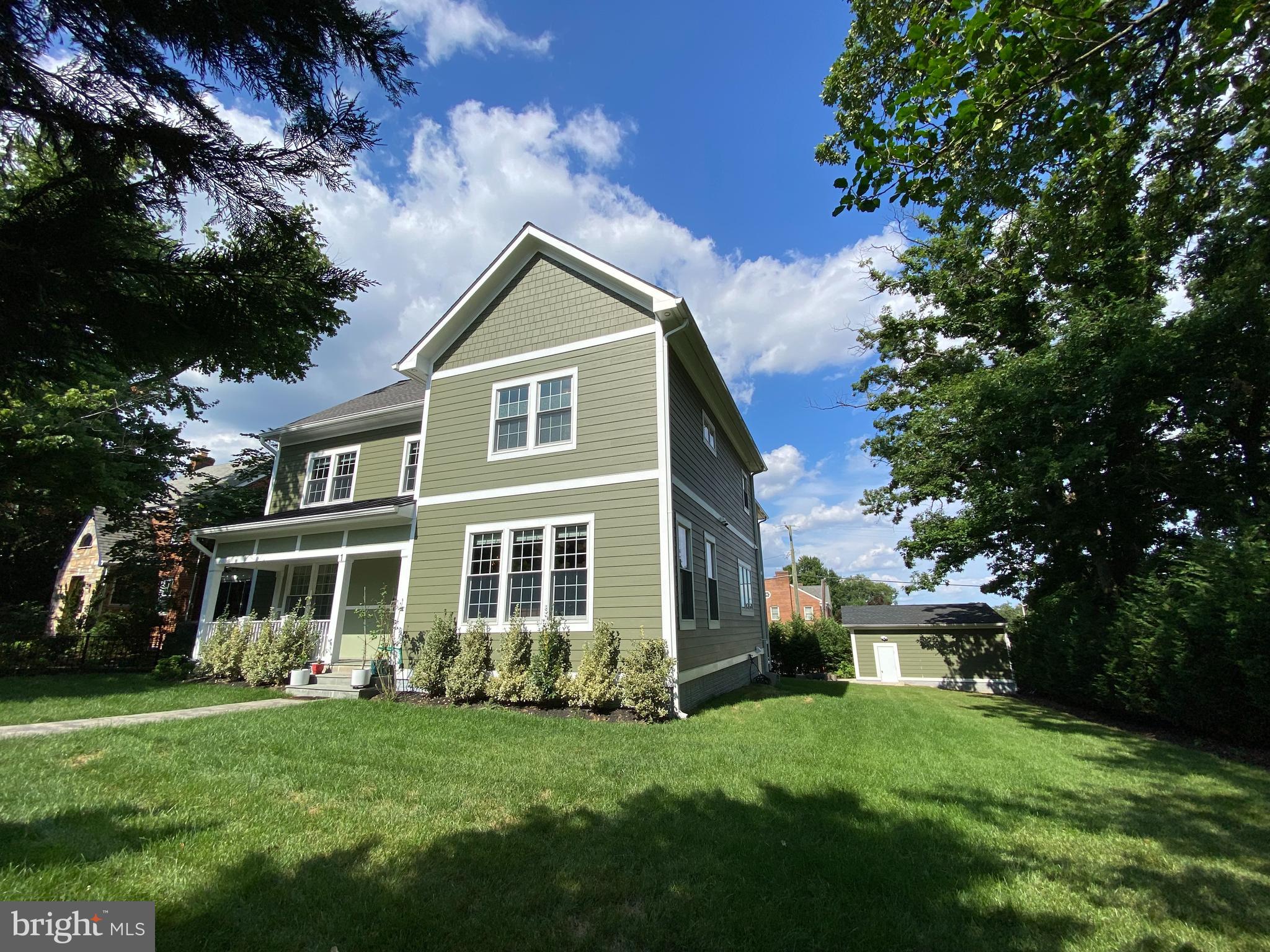 Located in Lyon Park, 2018 rebuild with great craftsmanship, spanning nearly 7,000 SF on a 11,700+ SF (.27 acre) lot! Two car detached garage and driveway in the rear off N Fillmore St. Privacy fencing, mature trees, and room for a pool on the south side of the lot. The home features 6 bedrooms and 7 total baths (6 full baths & 1 half bath). Great scale, 10’ ceilings on the main level and 9’ on the second. The main level includes a gourmet kitchen, butler’s pantry, formal dining, living room and family room, a bedroom with ensuite, powder room, large mudroom, designer lighting, and mahogany hardwood floors. The second level includes four bedrooms and three baths with a massive primary suite and laundry room. The walkout basement/full guest apartment includes a kitchen, bedroom with ensuite, extra full bath, family room, a large bonus room, and additional laundry. The home is bright with tons of natural light, wired with Cat-6 cables, and has 8’ exterior doors. A very convenient location, surrounded by parks, and close to everything. 1 mile to Clarendon Metro. Less than 3 miles to Georgetown. 4 miles to DCA.