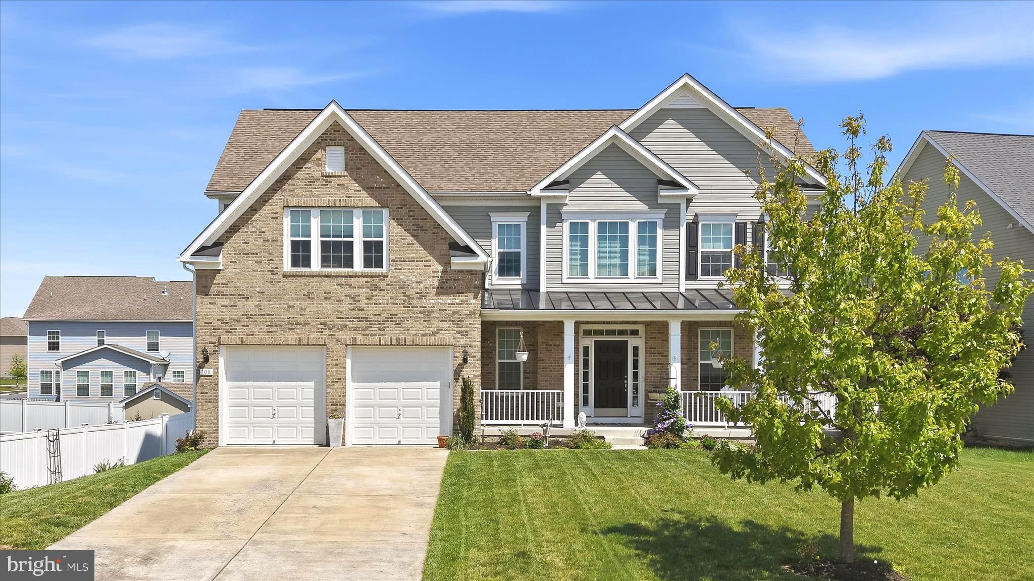 The buyer's home did not sell under a home sale contingency - Home is back to active.
Welcome to this beautiful 4-bedroom, 3.5-bath Colonial home located in the desirable Stephens City area! This spacious home features an open-concept floor plan designed for modern living and entertaining. The gourmet kitchen is the heart of the home, showcasing a stunning 12' island, ample cabinetry, and a bright dining area that flows seamlessly into the inviting family room with a cozy fireplace. Upstairs, the luxurious primary suite offers a private retreat with a spa-like bath and a spacious walk-in closet. All additional bedrooms include walk-in closets, providing plenty of storage and comfort for everyone. The finished basement adds valuable living space, complete with a full bath—perfect for a recreation room, guest suite, or home office. Large fully fenced yard includes a deck and hot tub for relaxation. Additional highlights include a 2-car garage and a charming covered front porch, ideal for relaxing and enjoying the neighborhood. Ideally located with easy access to I-81, this home offers convenient commuting to Winchester, Northern Virginia, and surrounding areas. Enjoy nearby local attractions including Sherando Park, Belle Grove Plantation, Cedar Creek & Belle Grove National Historical Park, historic downtown Stephens City, wineries, local dining, and shopping. Experience the perfect blend of comfort, convenience, and location in this exceptional home.  All sizes are approximate. Hot tub, pool table, sauna, and all flat-screen TVs convey.  A split HVAC System was installed for extra comfort and efficiency in the primary bedroom.