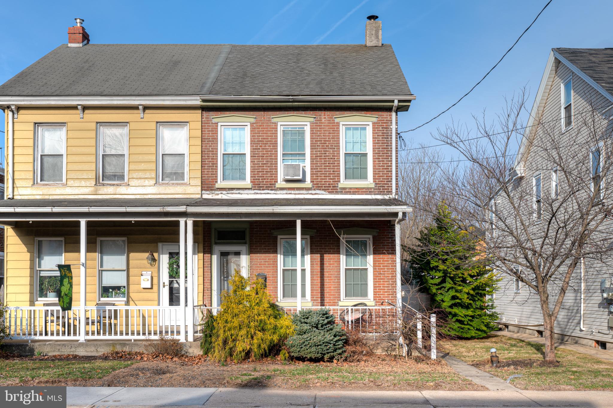 A valuable opportunity knocks at this fully refreshed brick twin home in Owen J. Roberts School District, North Coventry Township.  337 S. Hanover Street begins with a seamless and breezy main floor plan as you arrive. The gorgeous refinished original hardwood floors are complimentary to the bight tones and profound period trims & wood columns. The living room/dining combo offers a spacious hosting solution for family events while the sturdy wood columns provides separation to the entertainment area for movie night. The remodeled kitchen shines with stainless appliances, wood floors, pantry, bright white cabinetry, and ample counter space. The offset mud room via the side entry opens to the quaint main floor half bath and expands directly to patio area for seasonal and private enjoyment in the lengthly fenced rear yard. The second floor offers a large main bedroom on the front of the home that captures ample natural light during the day. Two additional bedrooms and full bath complete this floor.  The third floor has a larger fourth bedroom featuring new carpet and abundant closet/storage space.  The alley way off W. Main St provides access to ample parking, including two private spaces on the rear of the home.  The long rear yard has a shed, paver/patio fire pit area, and is fully fenced in for privacy.  This is a must see valued opportunity in Owen J Roberts Schools, schedule with us today.
