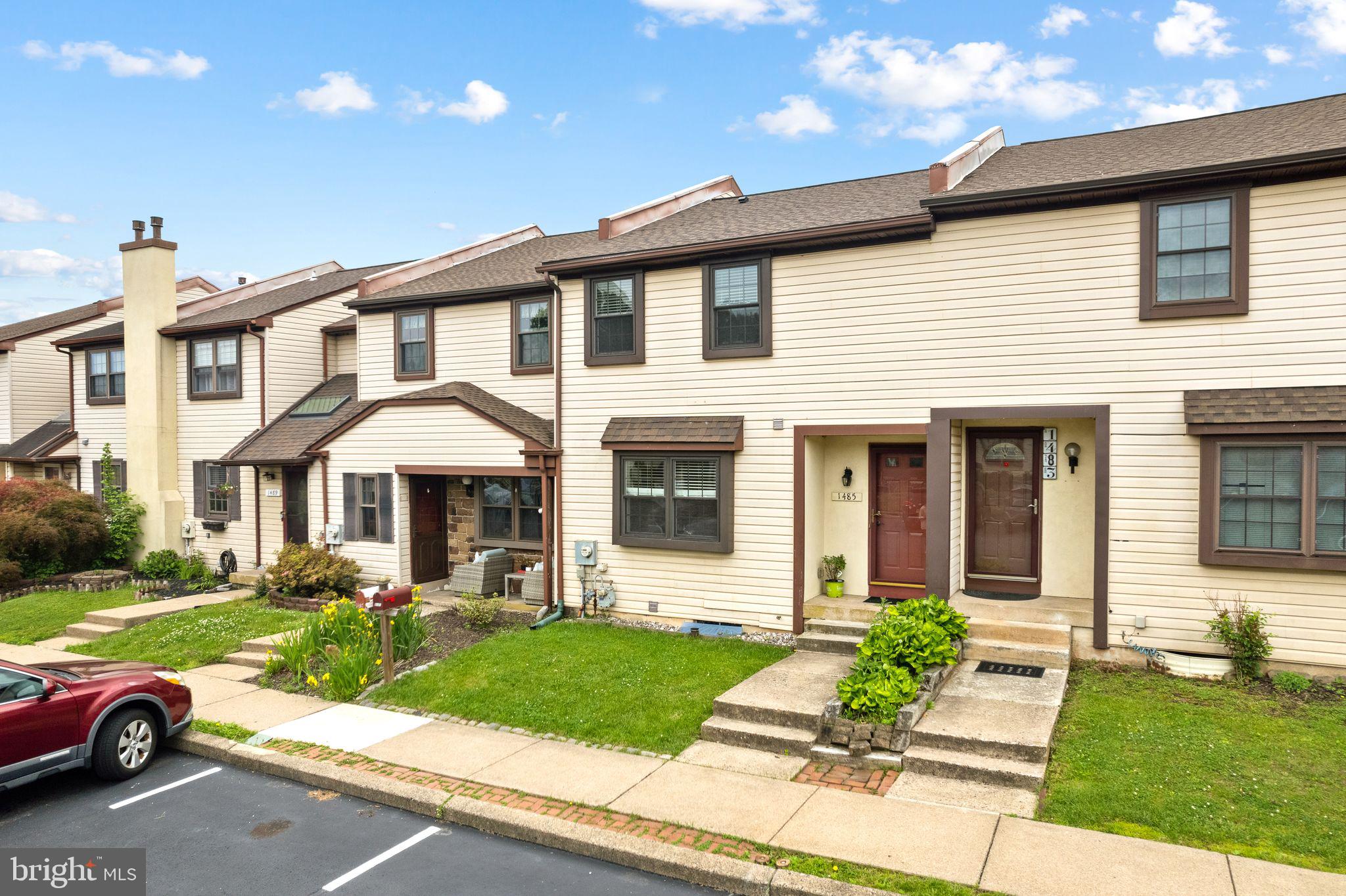 Welcome to this beautifully maintained 3-bedroom, 2.5-bath townhome in the highly desirable Stover Mill community, located within the award-winning Central Bucks School District. This move-in-ready home offers the perfect blend of comfort, updates, and outdoor living. Over the years, the home has been thoughtfully updated with modern kitchen cabinetry, stainless steel appliances, upgraded countertops, updated flooring, recessed lighting, replacement windows, and a brand-new roof, providing both style and peace of mind for years to come. Natural light fills the main living area through a large sliding glass door that opens to an expansive deck and a beautiful, oversized fenced backyard with a storage shed creating a serene outdoor retreat. Upstairs, the spacious primary suite features a vaulted ceiling, large closets, and a private en-suite bathroom. Two additional bedrooms and a second full bath provide plenty of space for family, guests, or a home office. The full basement provides abundant storage and endless possibilities for additional living, recreation, workout, or hobby space. It also includes a dedicated laundry area with washer and dryer included, along with a separate storage room making this level as practical as it is versatile. Residents of Stover Mill enjoy access to community amenities including a playground, tennis courts, and basketball courts, all while being conveniently located near shopping, dining, parks, and major commuter routes. Don't miss this exceptional opportunity - schedule your private tour today!