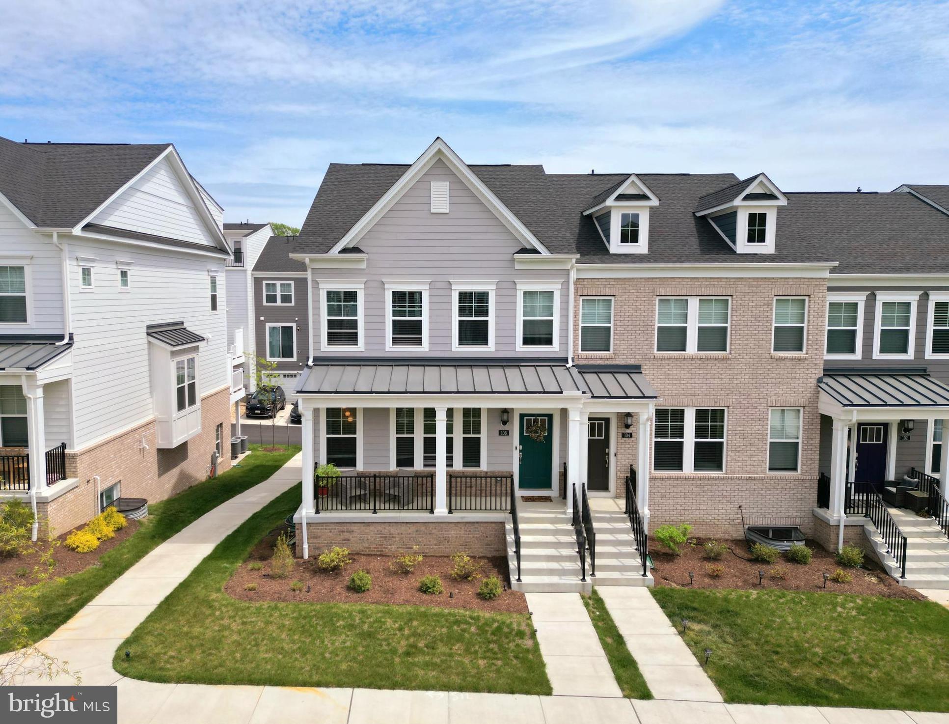 Welcome to this exceptional corner townhouse located just two miles from downtown Annapolis. Built in fall 2023, this home offers over 2,000 square feet of thoughtfully designed living space with 3 spacious bedrooms, 3 full and one-half bathroom. The open and airy main floor is anchored by an expansive gourmet kitchen—featuring a 15-foot island with a built-in microwave, five-burner gas cooktop, double ovens, soft shut cabinetry, French door refrigerator, and a large pantry— and flows effortlessly into a no-maintenance deck, ideal for outdoor dining and relaxing. The charming front porch is ideal for basking in the sun with a cup of coffee in the mornings.  Situated directly in front of the neighborhood’s primary green space , the home offers a picturesque view and is a prime location to enjoy all the neighborhood has to offer. The upper level has three bedrooms, two full baths, and an ample laundry room.  The primary bedroom features a tray ceiling, walk-in closet, a luxury ensuite with marble tiled floor and a marble tiled walk-in shower and built-in bench for that perfect retreat. The finished lower level provides another full bathroom and an expansive layout for an additional family room, playroom, office, home gym, guest space, or a combination of these. Located adjacent to Quiet Waters Park, residents enjoy proximity to waterfront access, scenic walking trails, as well as the charm of downtown Annapolis and all it has to boast. This property is also LEED certified, which qualifies the owners for tax credits, and includes a comprehensive Ring security system. The HOA takes care of all lawn maintenance, including shoveling the sidewalks in the winter, this home truly offers luxury and low maintenance living in a premier Annapolis location. Come view it and consider making it your home today!