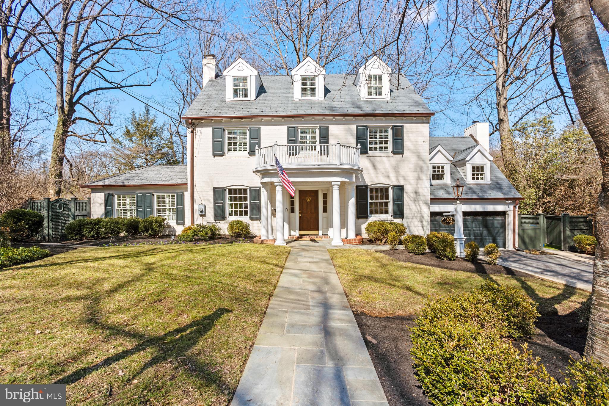 Welcome to this gorgeous & stately Chevy Chase classic residence in picturesque Rollingwood.
With a broad southern exposure, the natural light fills the residence throughout the day.  Featuring exquisite design elements on all four finished levels that incorporate modern amenities and timeless beauty.  This "turn-key" residence radiates elegance and quiet luxury on a beautiful scale.  

Be sure to note the custom Pella replacement thermal pane windows, many with plantation shutters, the inviting chef's kitchen for gatherings, and the main floor office with three sides of windows and patio doors.  Entertain with ease on the full-width backyard patio overlooking mature and lush gardens.  

The third level is currently used as a guest bedroom and home gym and could easily be converted into two bedrooms or a wonderful home office and a bedroom suite.

The furnaces & central air conditioning (1 of 2) systems are nearly brand new. 
Note: total house square footage is estimated per Sellers and includes a partially finished lower-level storage room.

Rock Creek Park is mere steps away and offers endless possibilities for outdoor enjoyment. Historic Meadowbrook Stables & Candy Cane City are certainly "bucket list" places to visit and they are within easy reach. There's even a metro bus stop a few doors away on Leland Street.
Convenient to all 3 major airports and DC.