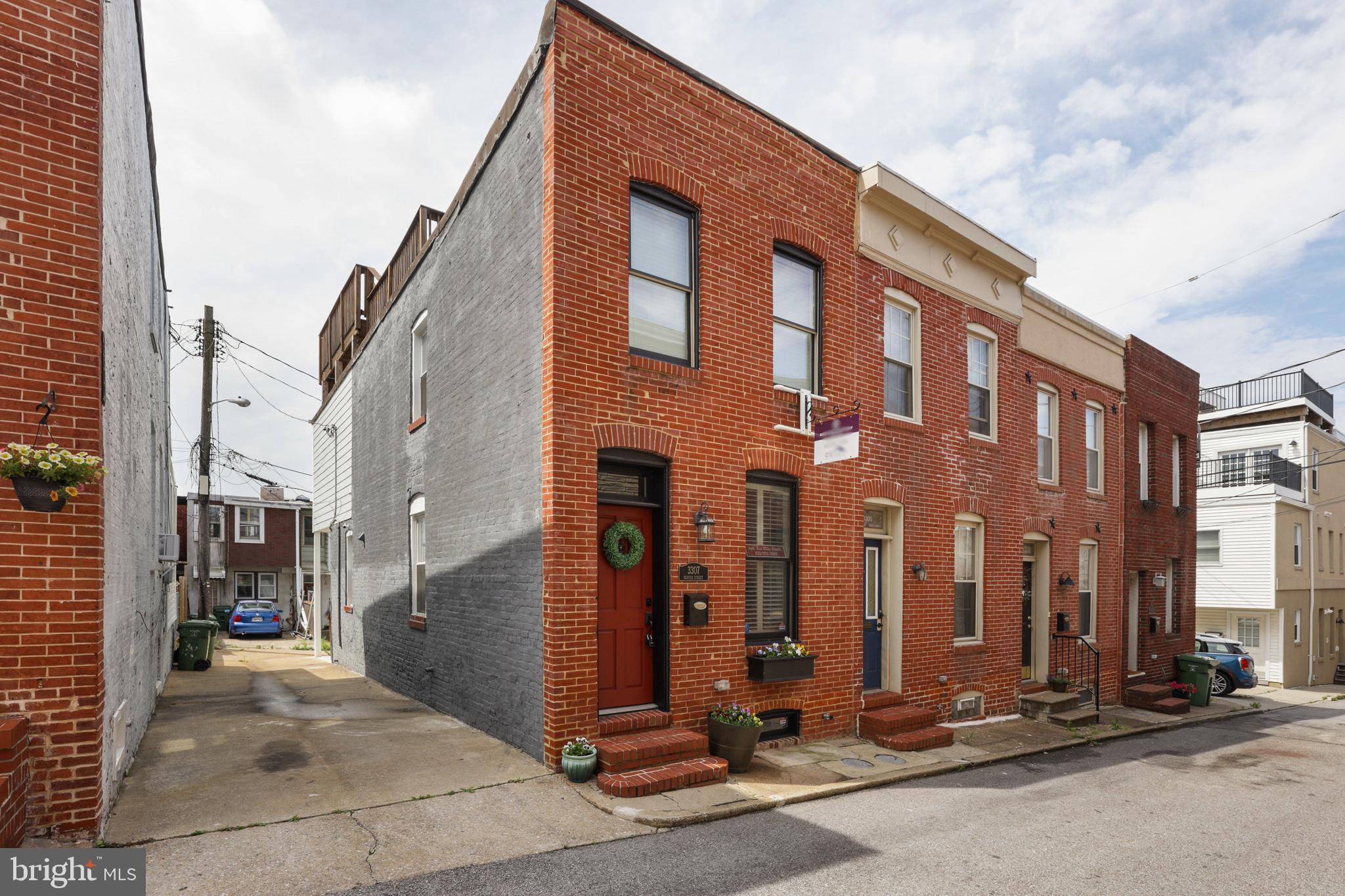 Brand new full renovation top to bottom in 2018 with CHAP approval. This gorgeous, 4 bedroom 3 full bath end of group home won’t last long. With parking and soaring skyline views you won’t want to leave. 3307 sits at the highest point in Canton and you’ll easily recognize all the major Baltimore landmarks while soaking up sunsets from your hall access roof deck. With 2 possible owner suites, the decision may not be easy: walk in closet and high tray ceiling or private ensuite. Guests will surely admire the beautiful light stained hardwoods and spacious kitchen as they sit at the bar and chat about this terrific home. 42” soft close cabinetry is accented by a classic subway tile backsplash, sparkling granite and stainless steel gas appliances. Need more space? The basement is fully finished and could be bedrooms 3 and 4 or home office and tv room or bonus storage space. Your home, your choices. The Tax savings this year was $4700 and CHAP continues through 2028 for over $32000 savings!