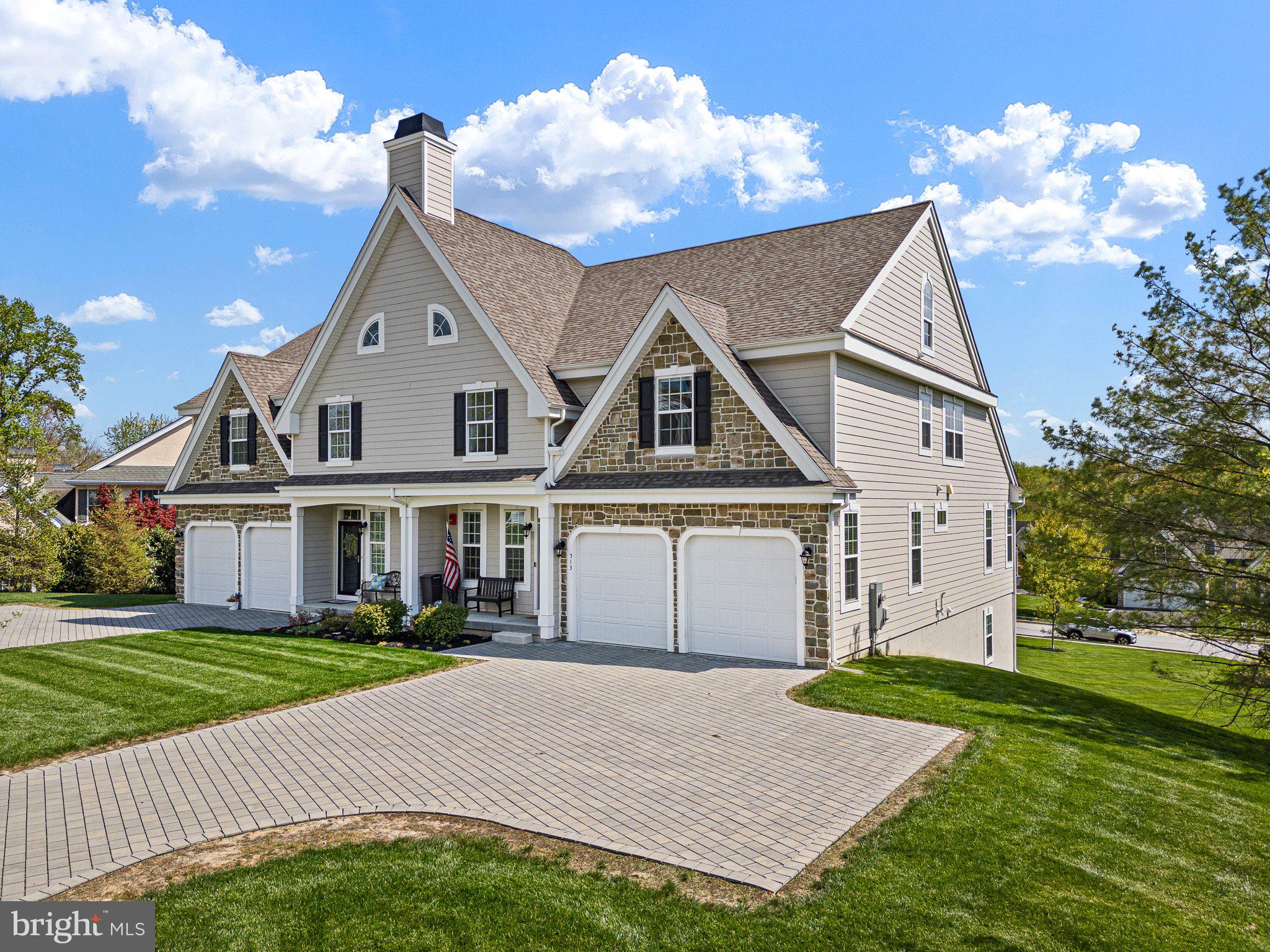 This former model home offers significant value compared with new-construction homes in the neighborhood. Unlike the standard new-build options, this home includes a designer kitchen, custom moldings, built‑in shelving and closet systems, upgraded flooring, a paver driveway, and a Trex deck with a built‑in awning—over $80,000 in builder upgrades that you won’t find in the typical new-construction package. Welcome to this newer construction luxury townhome in the 55+ neighborhood of Briar Creek. Entering the home you are greeted by beautiful hardwood flooring and an open floorplan that seamlessly connects the chef's kitchen to the family room that has a gas fireplace as the focal point. Off the family room there is a composite deck that overlooks the large rear yard and the elevation provides great site lines.  The primary bedroom is located on the main level and offers tons of natural light, tray ceilings, two walk-in owners' closets and a beautiful on suite bathroom with custom marble tile and double vanities. Finishing off the main floor is a laundry room, and powder room.  Upstairs you have a large loft that overlooks the great room, and two additional bedrooms with a Jack and Jill bathroom. Both bedrooms feature custom closet organizer systems. 
The lower level features a finished storage room and large open space with a sliding door; this area is perfect for storage or someone looking to add additional living space. Briar Creek provides luxurious, low maintenance single floor living.  Located in a fantastic location close to shopping and dining options and easy access to I95, major cities and Delaware Beaches.  Welcome Home.