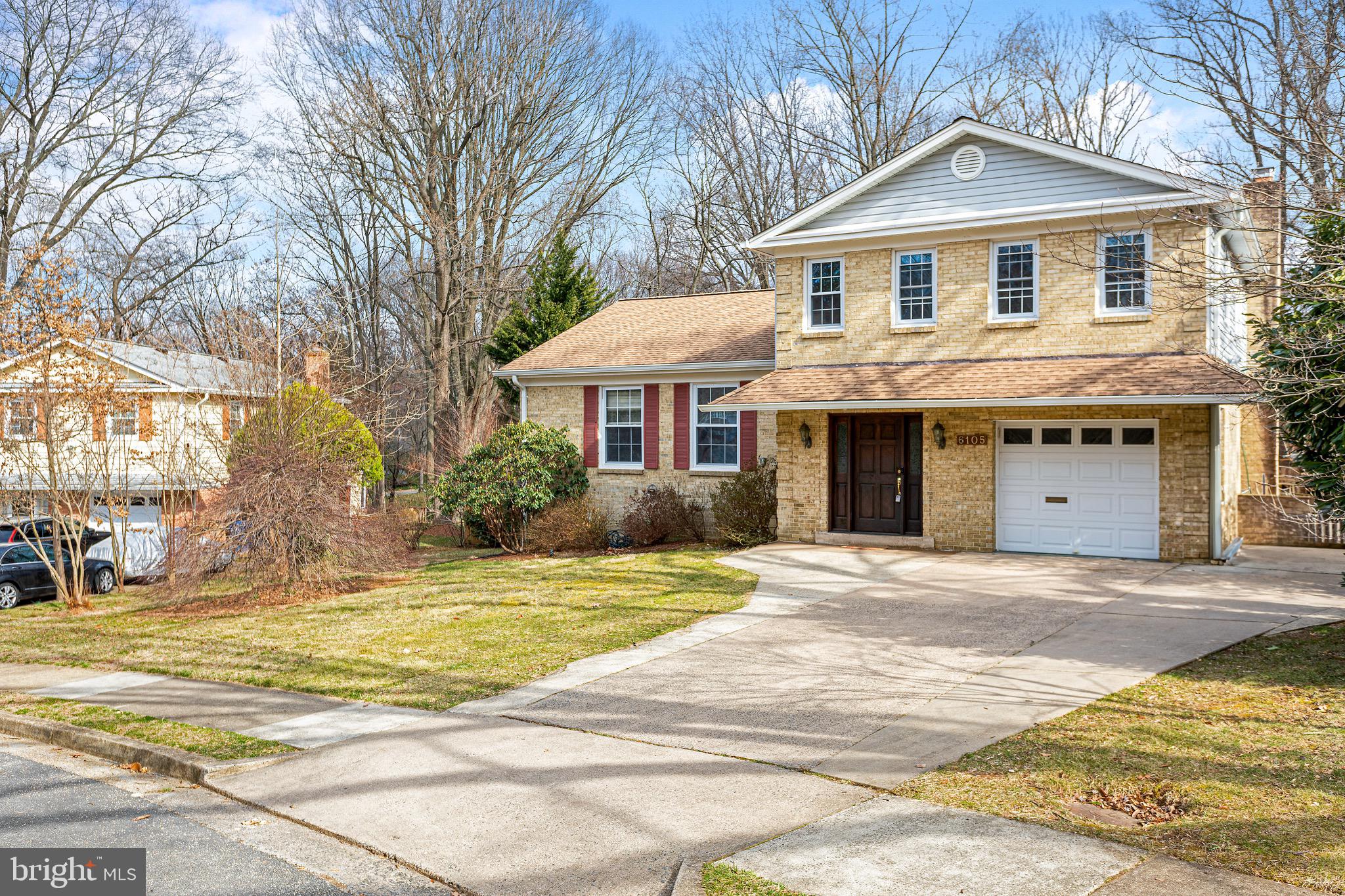 Nestled inside the beltway, enjoy nearly 3,500 sq ft of living space, and large private outdoor space. This spacious home boasts 2 primary bedroom suites, each with its own bathroom and double vanity, one located on the main level and other on the top floor. The primary bedroom on the main level is fully updated and features a walk-in closet. Another unique feature of this home, there are 2 formal living rooms on the main level, and one leads out to the spacious deck. The fully finished basement has its own recreational space, with a bedroom and full bathroom, and walks out directly to the expansive patio space. The roomy outdoor space is great for entertaining and the surrounding trees make this home very private. There is garage parking and tons of storage. The roof was replaced in 2020, the water heater in 2024. This home is being sold ‘as is’ but with some work will make this a wonderful home! Heywood Glen community is tucked  away on the border between Alexandria City and Fairfax County, provides seclusion and quiet with its wooded lots, no-cut through streets, cul-de-sacs, recreation center, easy access to shopping, restaurants and amenities.  Parklawn Pool is a private swim club and the Glen Hills Park are right around the corner! Easy access to commuter routes such as I395, I495, and short distance to the Pentagon, Old Town Alexandria, Shirlington,  Tysons and D.C.  Open House scheduled for Sunday, March 23rd, from 12-2! *Home is digitally staged to help visualize the space.