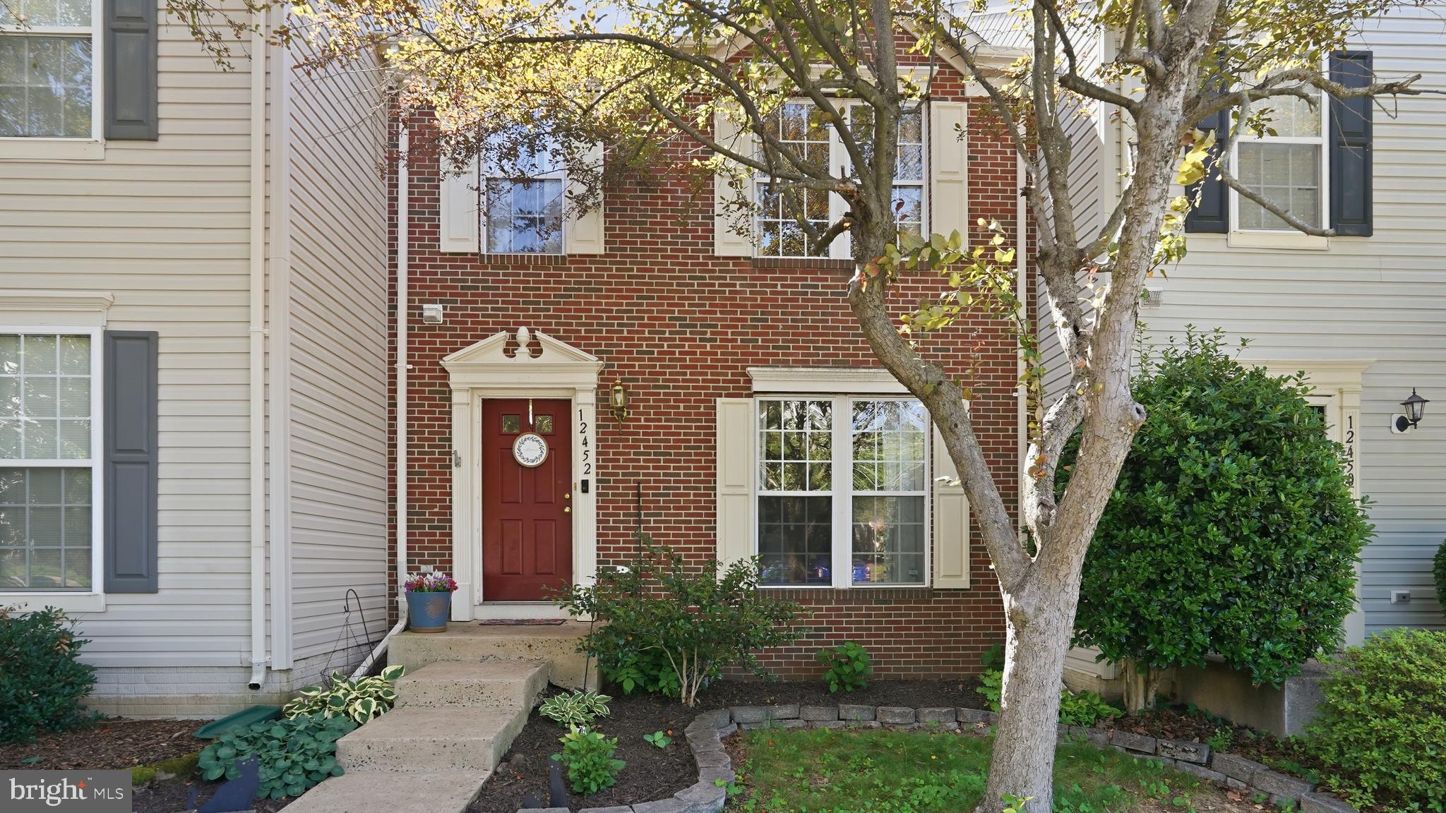 Don't miss the opportunity to own this beautiful townhome on a private street with your home backing to trees. This home is exceptionally designed to suit todays lifestyle in the highly sought after neighborhood of Braemar. The home offers 3 bedrooms and 3.5 bathrooms. One highlight is the bump outs on each level, offering additional spacious living. Outdoor living space for entertaining on both the deck on the main level on the patio on the lower level. The oversized primary bedroom provides a walk-in closet and private bathroom, complete with both a bath tub and separate shower. The fully finished walk out basement offers a second living or entertaining level with its own full bathroom. The community has swimming pools, courts, playgrounds, and there is lots of shopping and restaurants close by. House open to public this Saturday from 12-2pm. This is a must see!