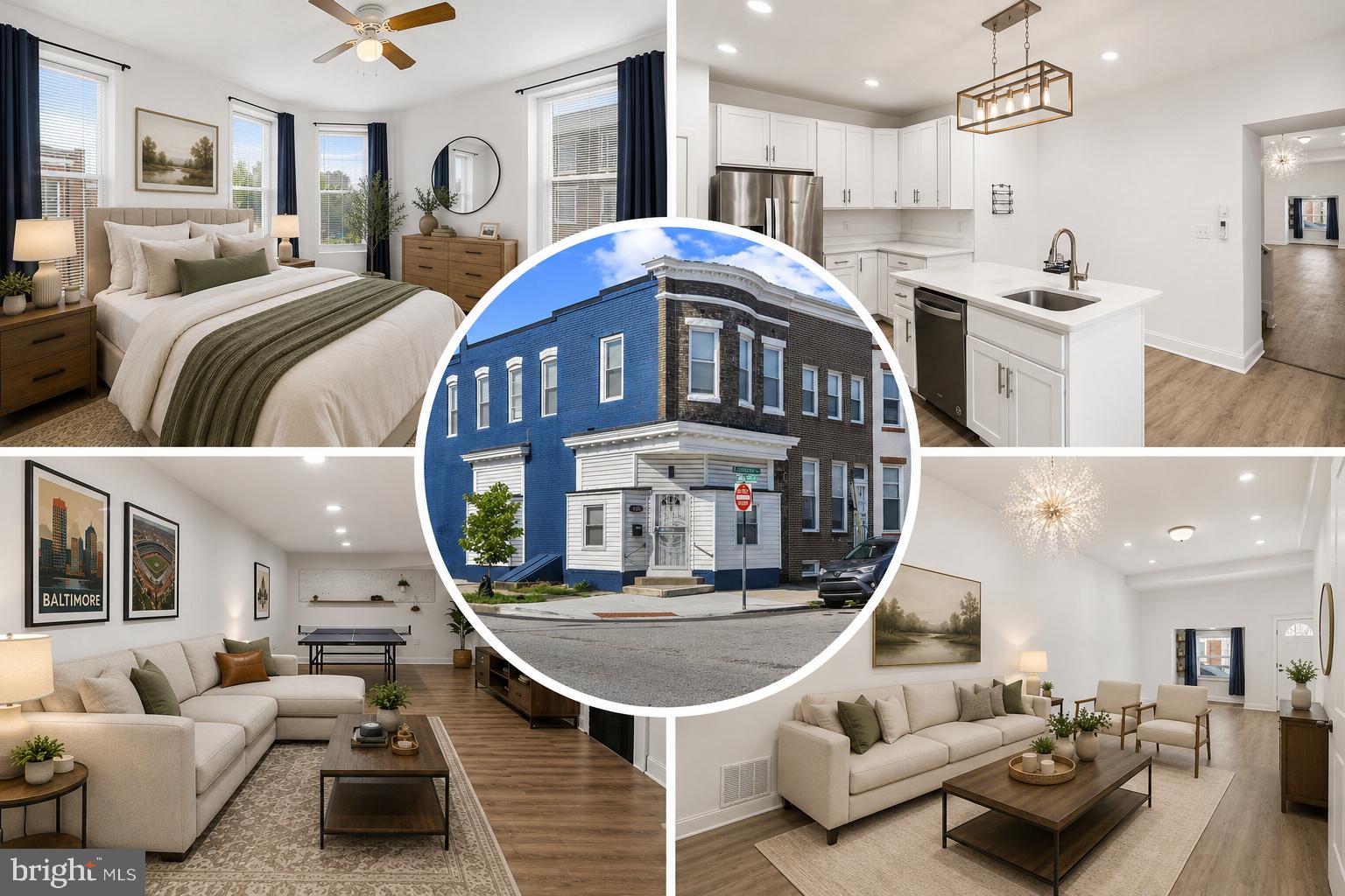 Welcome to 455 E. Lorraine Avenue, where historic Baltimore charm meets modern luxury! This beautifully renovated home offers the perfect blend of character, style, and convenience, featuring soaring 12-foot ceilings on the main level that create an open, airy feel rarely found in city homes. The stunning chef-inspired kitchen is sure to impress with its large center island, granite countertops, stainless steel appliances, and abundant cabinetry—perfect for entertaining or everyday living. Luxury vinyl plank flooring flows throughout the home, providing a seamless blend of beauty and durability. Offering 3 spacious bedrooms, 2 full bathrooms, and a convenient main-level half bath, this move-in-ready home also provides peace of mind with a 3-year-old HVAC system and hot water heater. Ideally located in the heart of Baltimore, you’ll enjoy easy access to Penn Station, The Lyric Baltimore, local restaurants, coffee shops, shopping, public transportation, Johns Hopkins, and major commuter routes, making it easy to experience everything the city has to offer. Eligible buyers may qualify for Baltimore City and Maryland homeownership incentives, including first-time homebuyer down payment assistance and employer-sponsored Live Near Your Work programs. Buyers should consult their lender and an approved housing counseling agency to determine eligibility. Don’t miss this incredible opportunity to own a beautifully updated home in one of Baltimore’s most convenient locations!