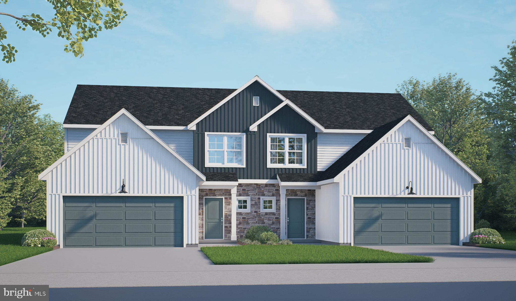 UNDER CONSTRUCTION – MOVE-IN THIS FALL! Welcome to this beautifully designed new 2-story duplex that combines modern comfort with timeless style. The first-floor features 9-foot ceilings, durable vinyl plank flooring, and a convenient 2-car garage. Just off the foyer, the well-appointed kitchen is a true highlight, featuring stainless steel appliances, quartz countertops, a spacious center island, and dining area. The family room is warm and inviting with plenty of natural light and access to the rear patio, perfect for outdoor relaxation or entertaining. The first-floor owner’s suite provides a serene retreat, offering a generous closet and a private bathroom. Upstairs, two additional bedrooms, a stylish hall bath, versatile loft space, and storage area complete the second floor, providing ample room for both comfort and functionality. Paradise Village offers peaceful farmland views of the Blue Mountains with quick access to Route 30. Enjoy nearby parks, historic towns, and an easy commute to York, Gettysburg, and Mechanicsburg.