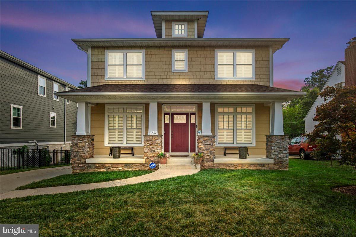 Constructed and delivered in 2012 by design/build firm NDI, this extraordinary Craftsman Style luxury home is in Arlington, Virginia. Conveniently located within minutes of Washington D.C., The Pentagon, Ronald Reagan Airport, Rt. 66 & Rt. 395, walking distance to Clarendon Metro, restaurants, shopping, schools in the sought after Lyon Park neighborhood. With approximately 4,200 square feet of finished living space, the house has 5 bedrooms, 5 full baths on 3 fully finished levels. The main level features 10-foot ceilings with crown molding, recessed lighting, hardwood floors, and plantation shutters. Gourmet style, stainless steel and granite kitchen featuring a 10' x 9' breakfast nook and a 5' x 3' granite center island with built-in storage. Upgraded stainless steel appliances including built-in convection microwave/oven, separate wall oven, 4  burner range, side-by-side refrigerator with water& ice and wine cooler accent the kitchen. Also located on the main level are the living room with built-in gas fireplace, entry level bedroom with full bath, spacious family room with stone built-in gas fireplace, pantry and step-out covered balcony.  The incredible upper-level features 4 bedrooms with 3 full baths; the primary suite features a tray ceiling, large separate shower, double sinks and a large walk-in closet with built-in shelves  There is also a laundry room with full size washer/dryer. The lower-level features its own separate entrance, in-law/nanny bedroom and full bath, recreation room and a storage/utility room with built-in shelving. The 2 zone HVAC system was updated in 2025. There is a large outdoor tool shed, off street parking for 5 cars, an amazing 28' x 5' covered front porch, and an outdoor rear patio with fire pit. This property is situated on a beautifully landscaped 5,445 sq ft lot. Priced $56,900 Below Assessed Value