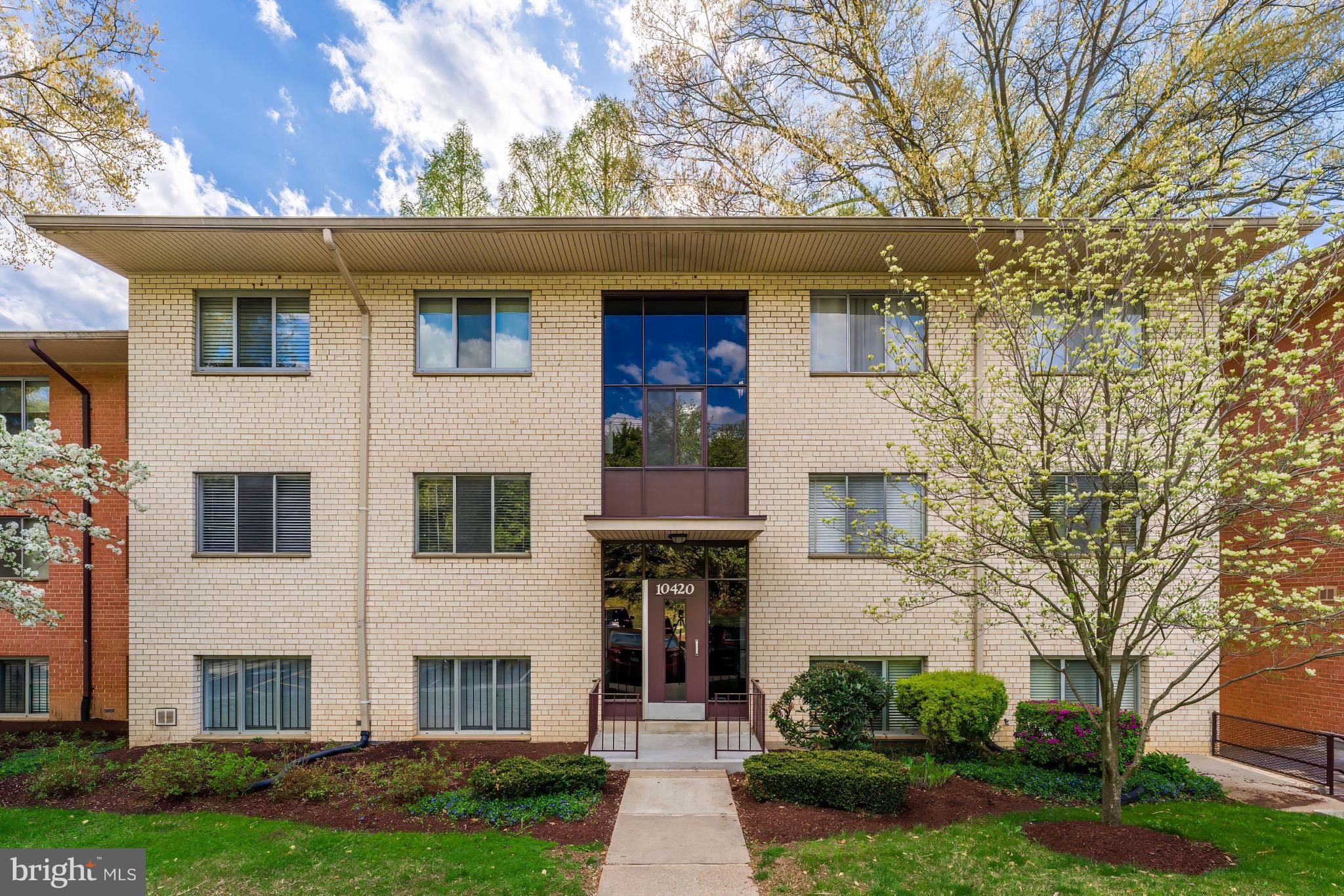 New Price for this Bright and Spacious 1-Bedroom Condo in Grosvenor Park + All Utilities Included! Why rent when you can own this sun-filled 1-bedroom, 1-bath condo with serene park views in the heart of Grosvenor Park. This light-filled unit features hardwood floors, an updated kitchen, neutral paint throughout - offering a true blank canvas ready for your personal touch. The spacious living area flows seamlessly into the kitchen and opens to a walkout patio, perfect for enjoying your morning coffee or relaxing outdoors.

ALL utilities are included in the condo fee, adding convenience and value. Laundry and storage are conveniently located next to the unit. Community amenities include: swimming pool, tot lot, snow removal and basic cable.

Prime location just steps to Grosvenor-Strathmore Metro with tunnel access just steps from the building, Grosvenor Market, offering fresh produce, prepared foods, and a beer/wine selection. Conveniently located  near NIH, Downtown Bethesda, DC, I-495 & I-270.