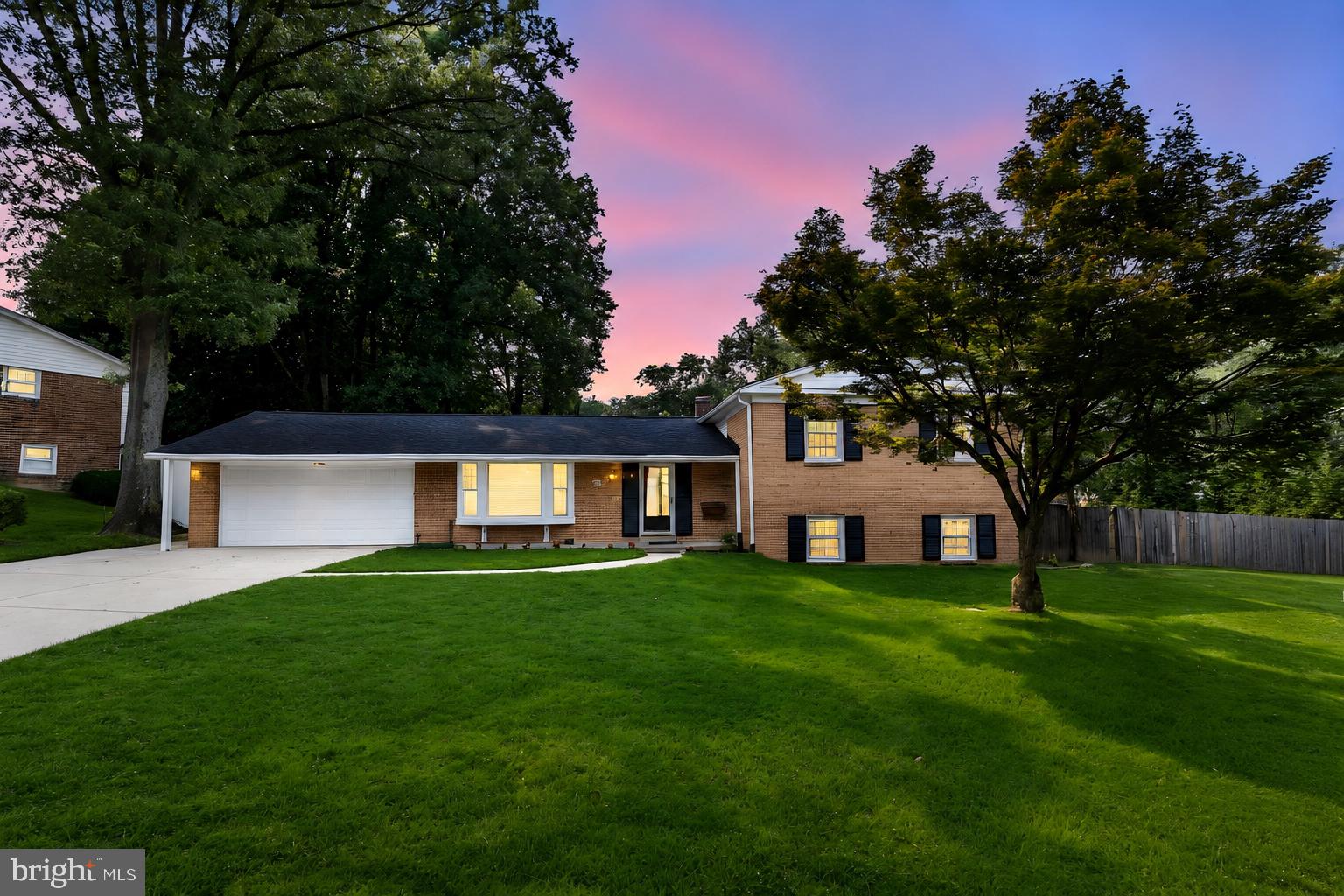 Welcome to this beautifully updated split-level home situated on a spacious corner lot with a two-car garage. This impressive residence offers four finished levels, five generously sized bedrooms, and three fully renovated bathrooms, providing plenty of space for comfortable living.
The renovated kitchen features custom KraftMaid cabinetry, granite countertops, stainless steel appliances, and ceramic tile flooring. Hardwood floors extend throughout the main and upper levels, complemented by custom moldings and a dramatic cathedral ceiling that creates a bright, open feel.
Additional highlights include a newer roof, updated kitchen and bathrooms, and a functional multi-level layout that offers flexibility for entertaining, working from home, or accommodating guests. Ideally positioned on a desirable corner lot, this move-in ready home combines quality updates, generous living space, and timeless appeal.