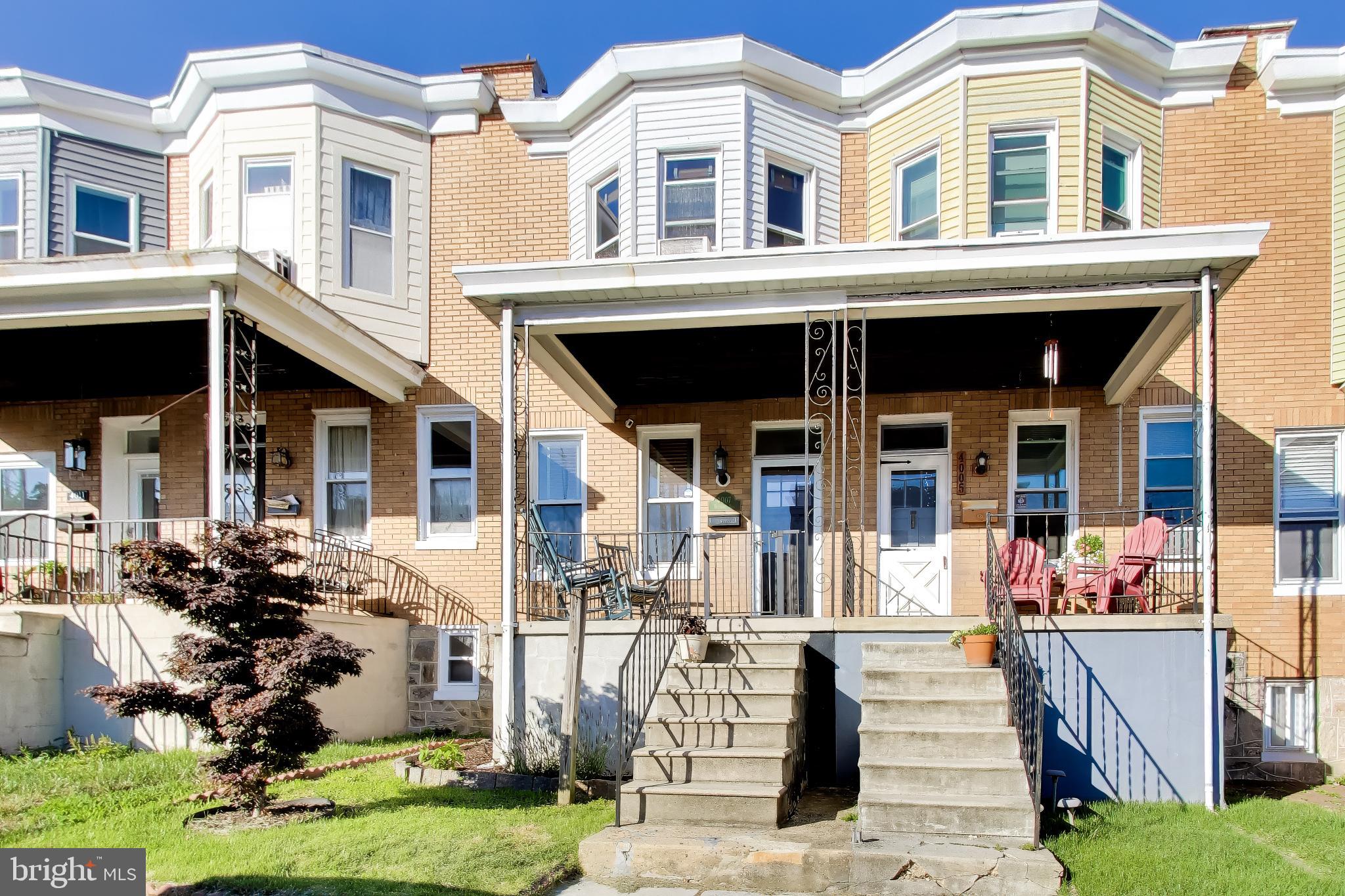 Welcome to 4007 Hickory Avenue, a charming and light-filled home in the heart of Baltimore's sought-after Hampden neighborhood. This inviting two-bedroom, one-bath residence blends classic character with thoughtful updates, creating a warm and comfortable space to call home.
Natural light pours throughout the main living areas, highlighting the home's welcoming atmosphere and functional layout. There is a spacious primary bedroom.  The guest bedroom  is complemented by a unique bonus room that has been transformed into an oversized walk-in closet and dressing area, providing exceptional storage and organization space.
The finished basement offers valuable additional living space, perfect for a family room, home office, or gym. Step outside to enjoy the adorable front porch, ideal for morning coffee or relaxing evenings with neighbors. In the rear, a generous backyard provides plenty of room for gardening, entertaining, or simply enjoying the outdoors. A private deck off the guest bedroom creates a peaceful retreat and the perfect spot to unwind.
Combining charm, flexibility, and outdoor living, this delightful home offers a wonderful opportunity to enjoy everything that makes Hampden one of Baltimore's most beloved communities.